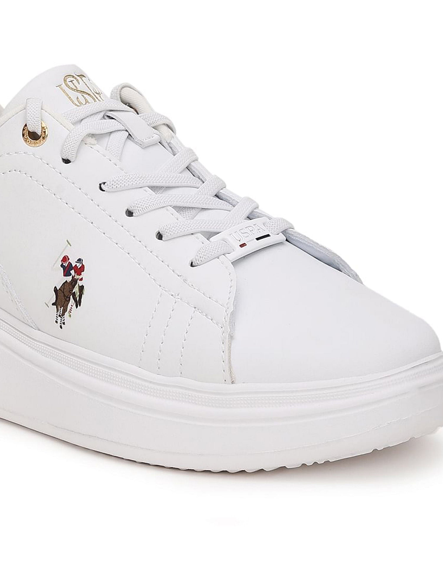 Women Solid Ariel 2.0 Sneakers White - U.S. POLO ASSN. | Large