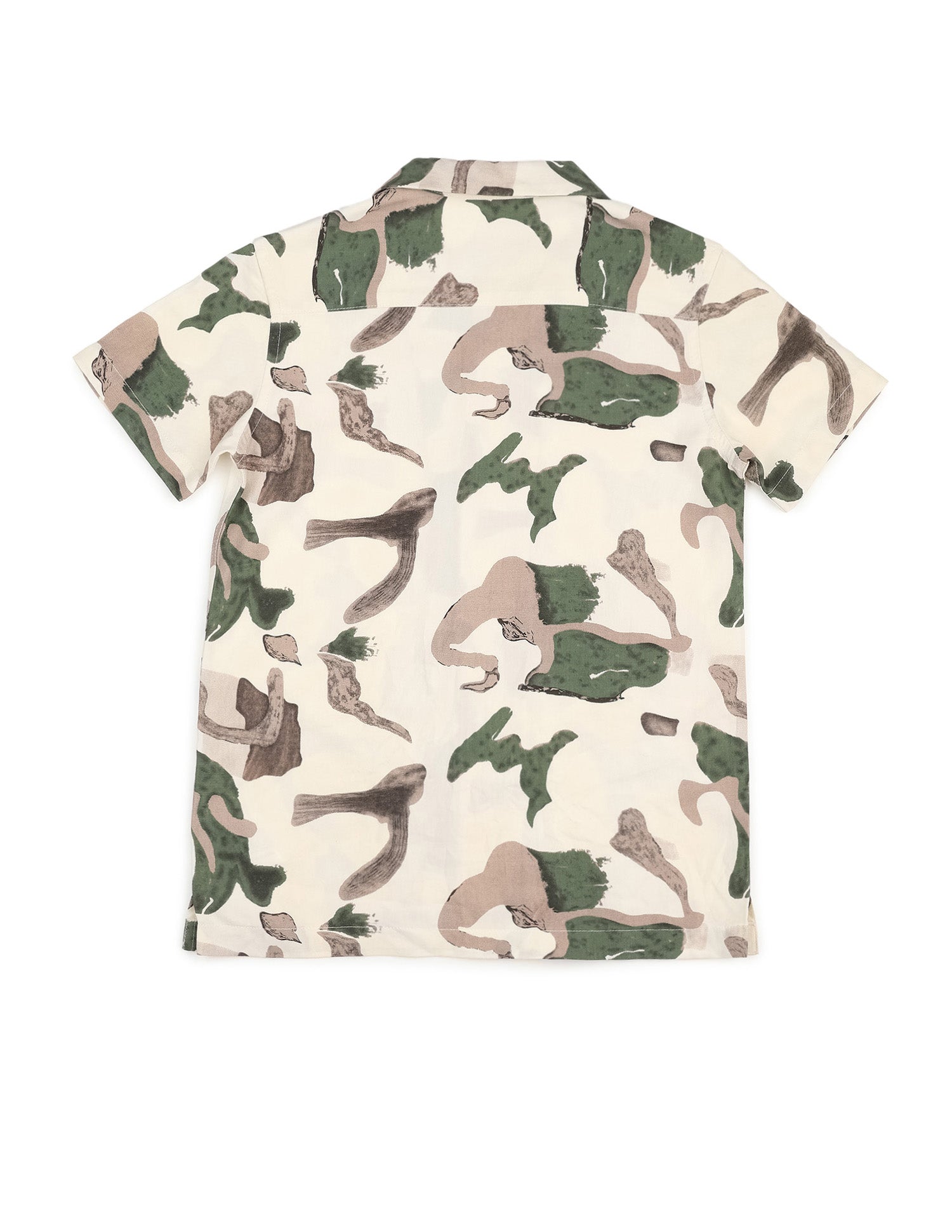 Boys Abstract Printed Cuban Shirt Green - U.S. POLO ASSN. | Large