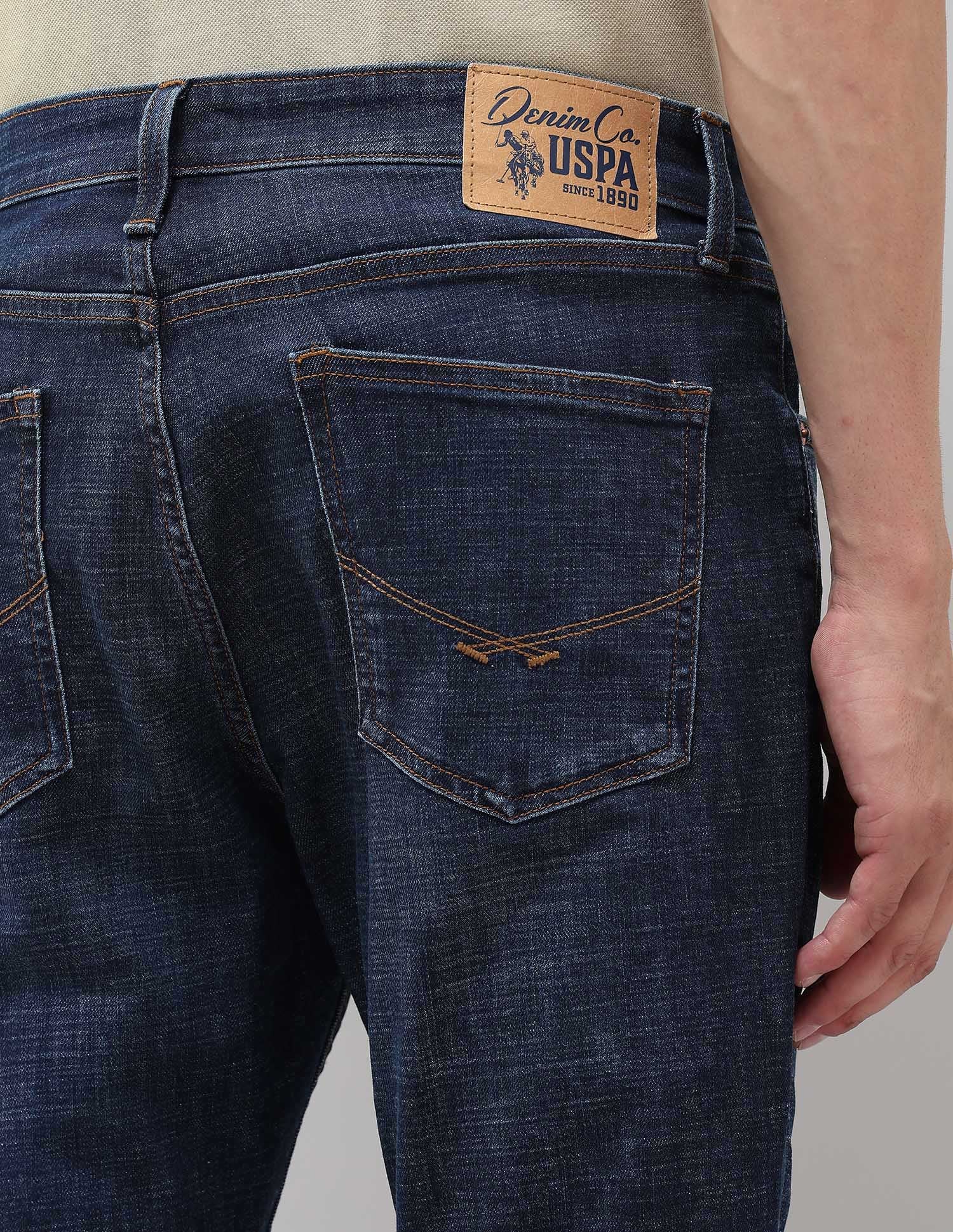 Henry Tapered Fit Blue Jeans Dark Blue - U.S. Polo Assn. India | Large