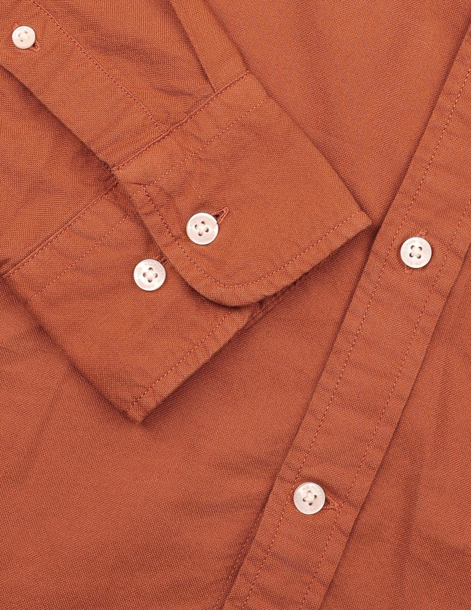 Oxford Tailored Fit Button-Down Collar Shirt Rust - U.S. Polo Assn. India | Large