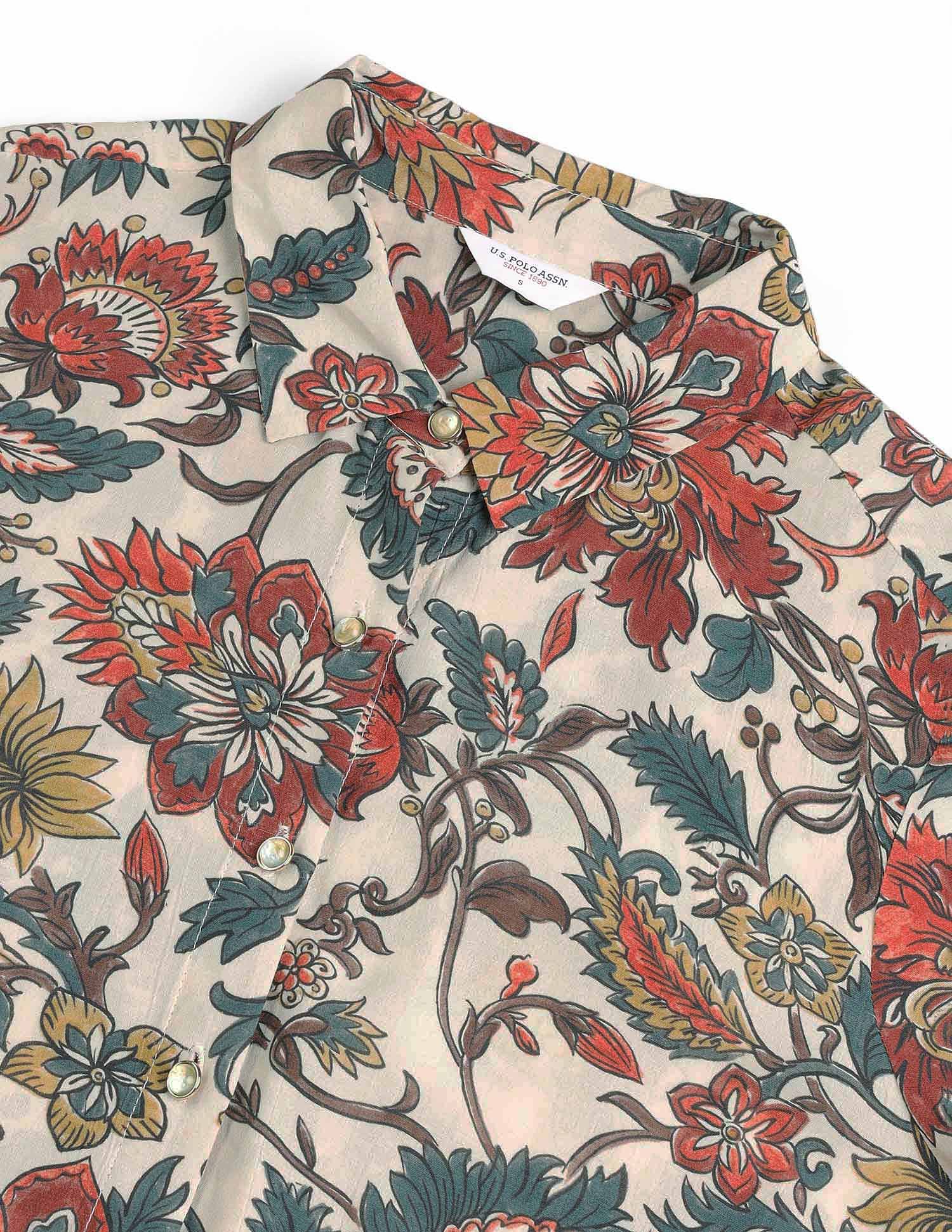 Regular Fit Floral Printed Shirt Multi-colour - U.S. POLO ASSN. | Large