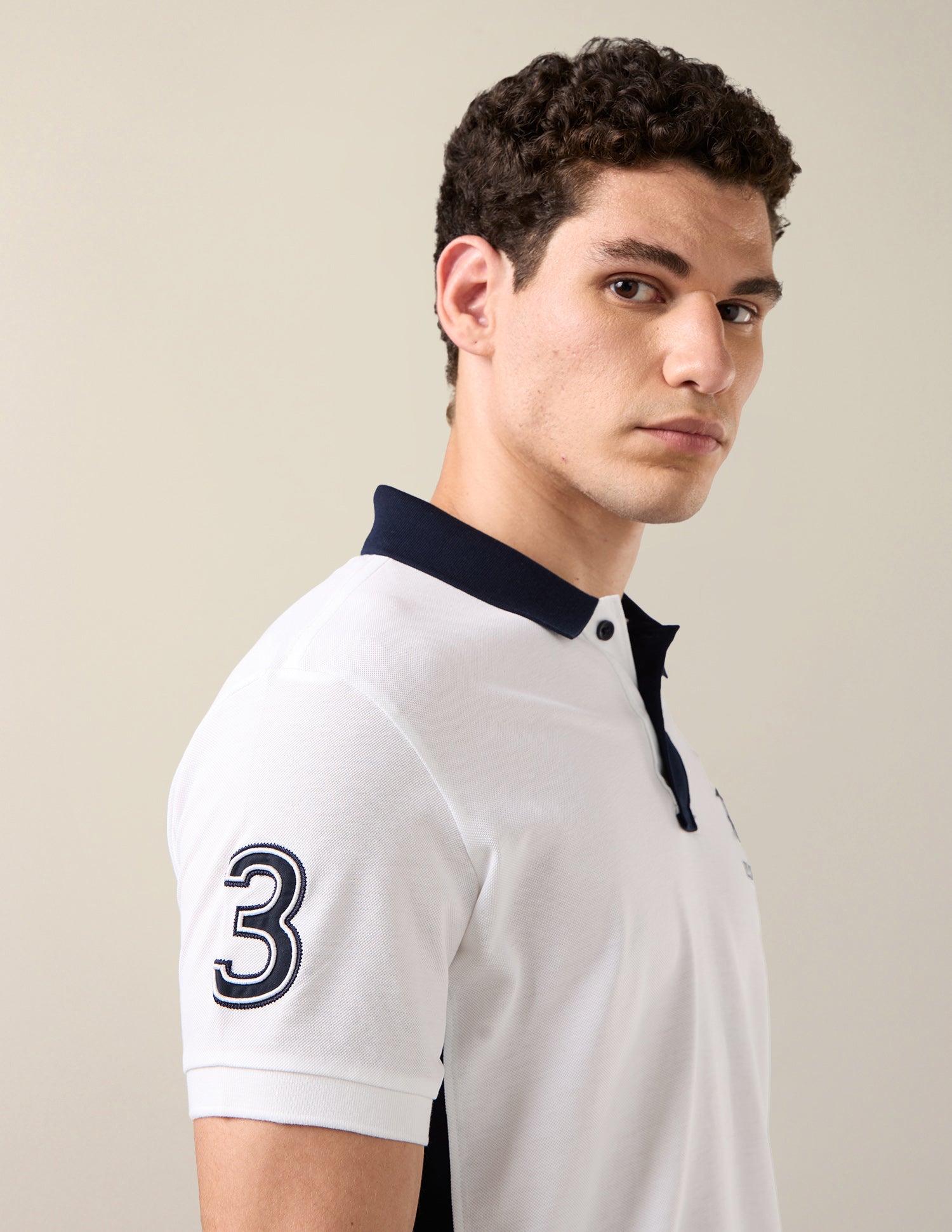 Brand Embroidered Slim Fit Polo Shirt White - U.S. Polo Assn. India | Large