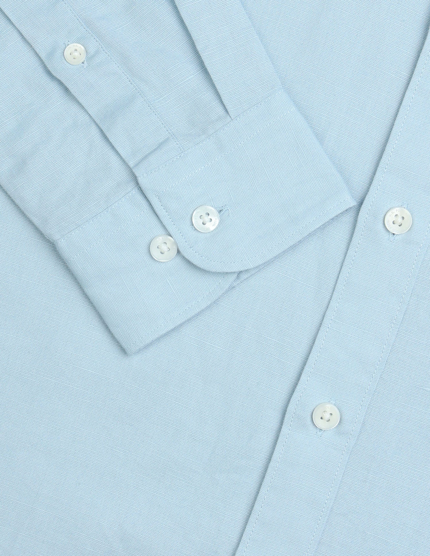 Tailored Fit Mandarin Shirt Light Blue - U.S. Polo Assn. India | Large