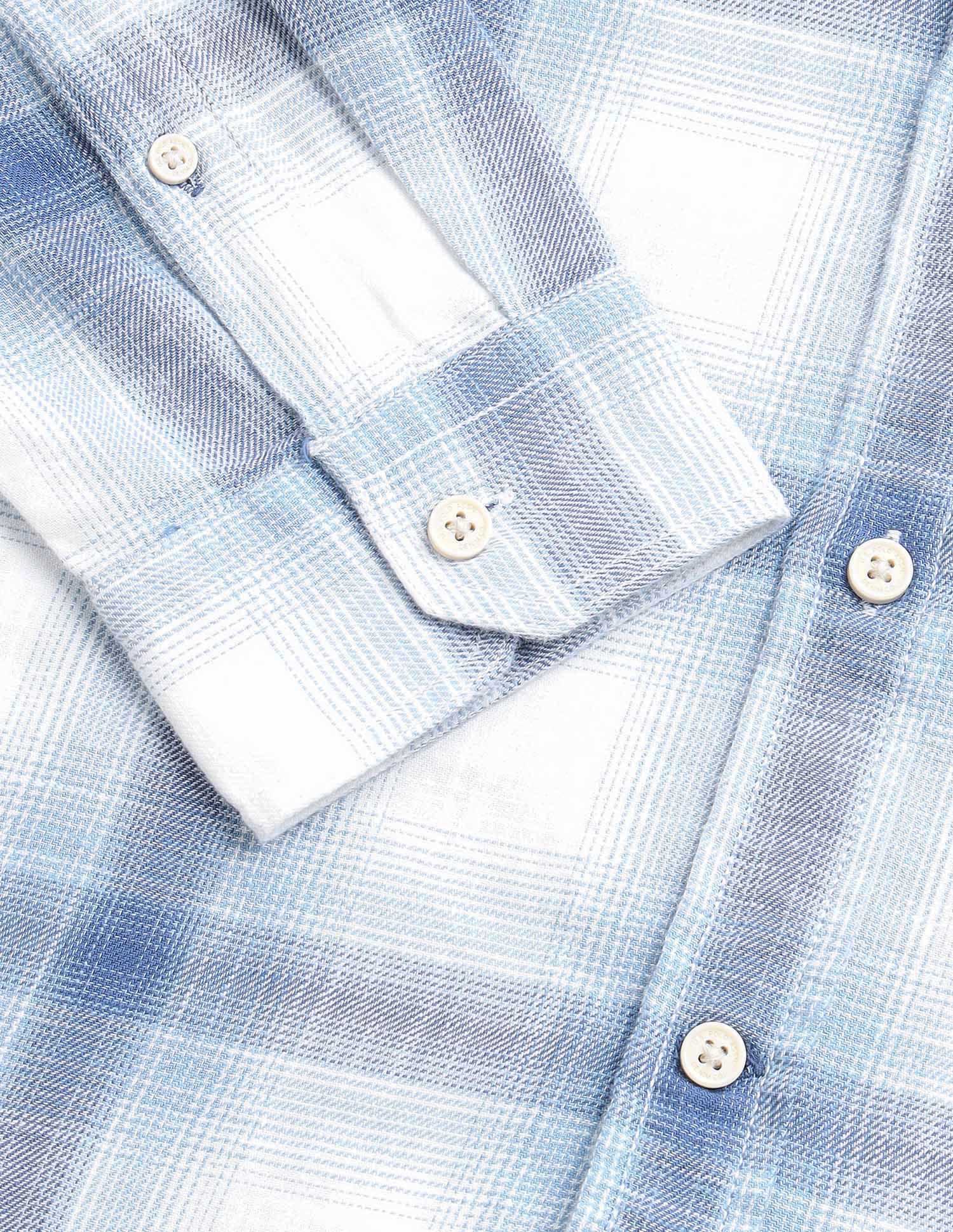 Plaid Checked Regular Fit Shirt Blue - U.S. Polo Assn. India | Large