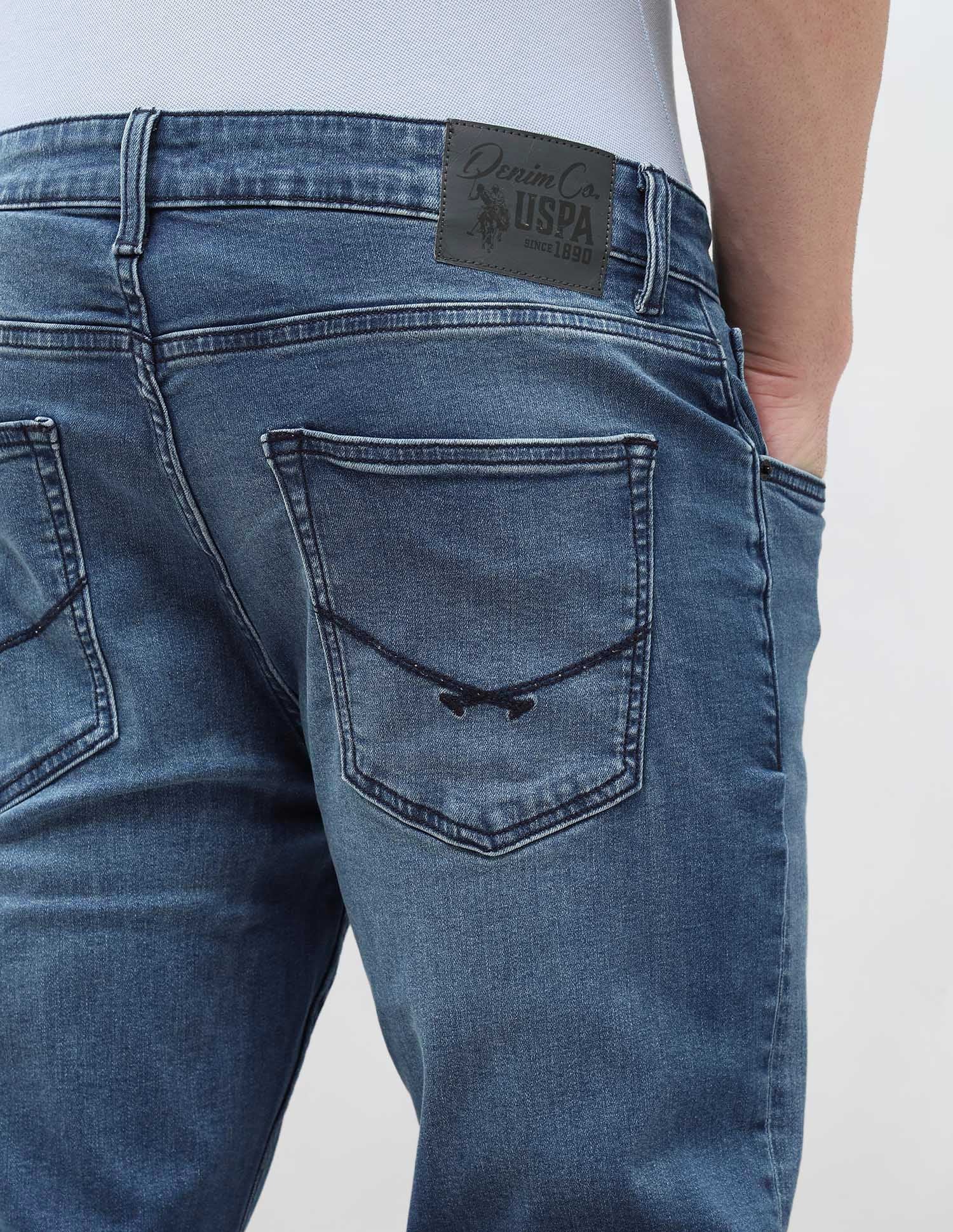Harold Slim Straight Fit Blue Jeans Indigo - U.S. Polo Assn. India | Large