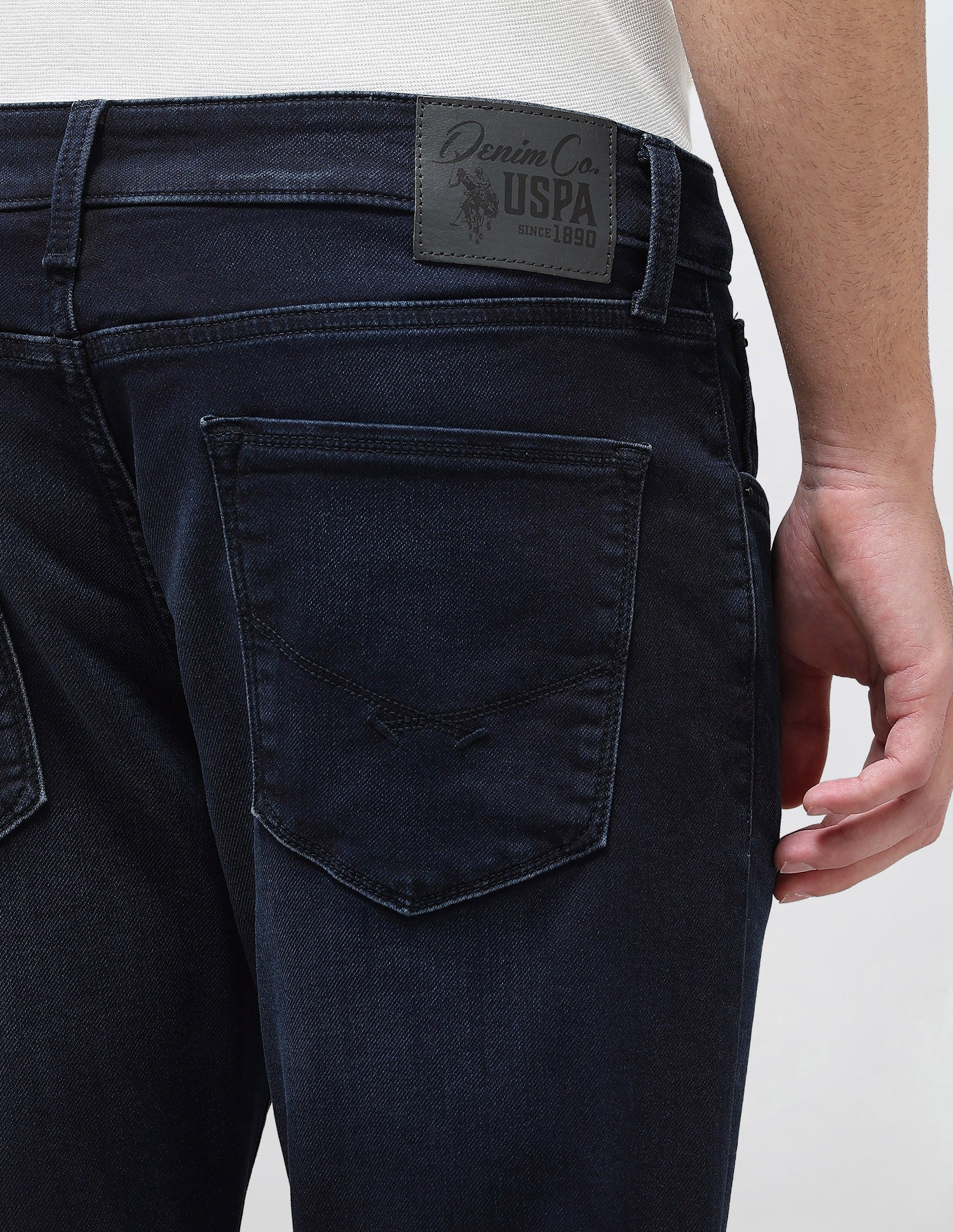 Henry Tapered Fit Blue Jeans Dark Blue - U.S. Polo Assn. India | Large