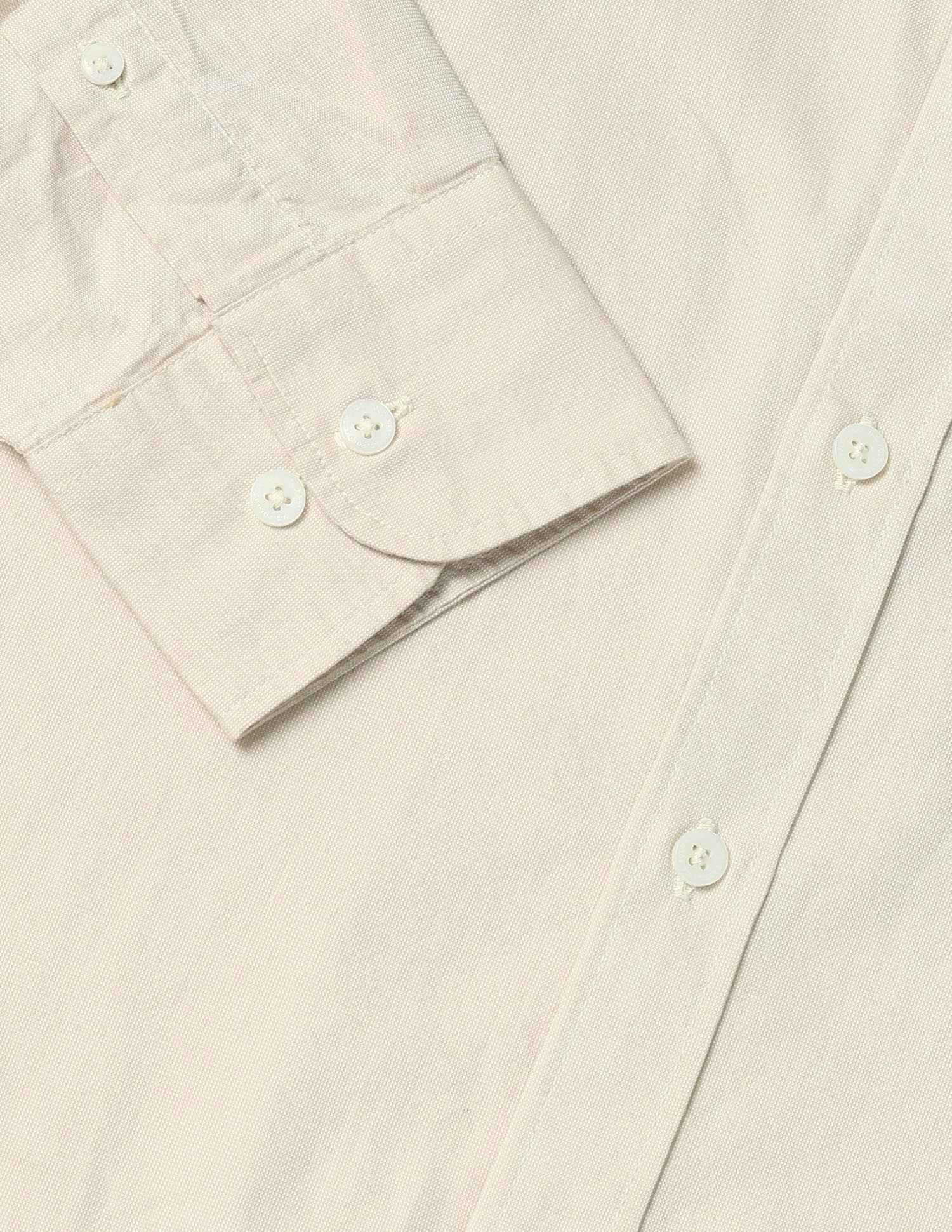 Pure Cotton Tailored Fit Shirt Beige - U.S. POLO ASSN. | Large