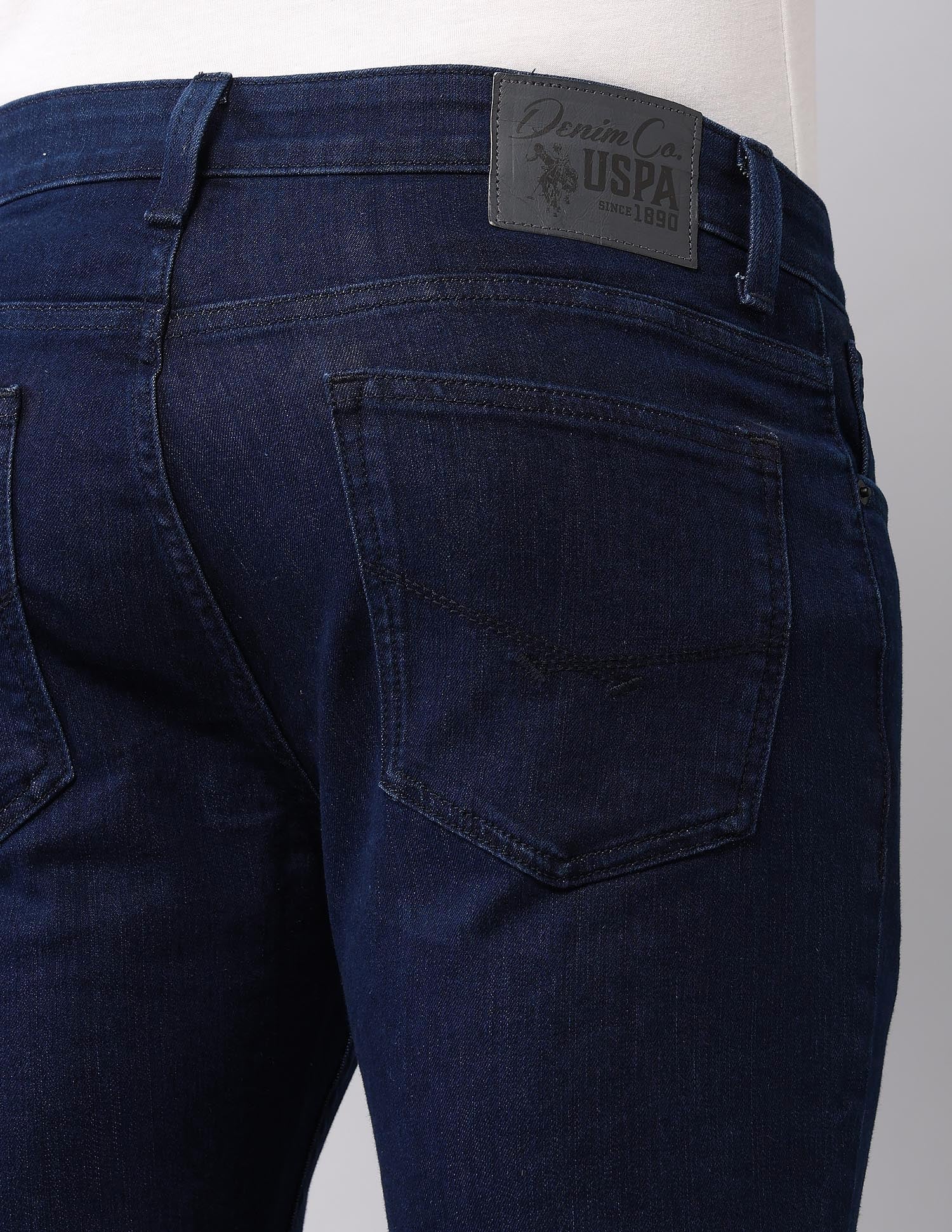 Henry Tapered Fit Blue Jeans Dark Blue - U.S. Polo Assn. India | Large