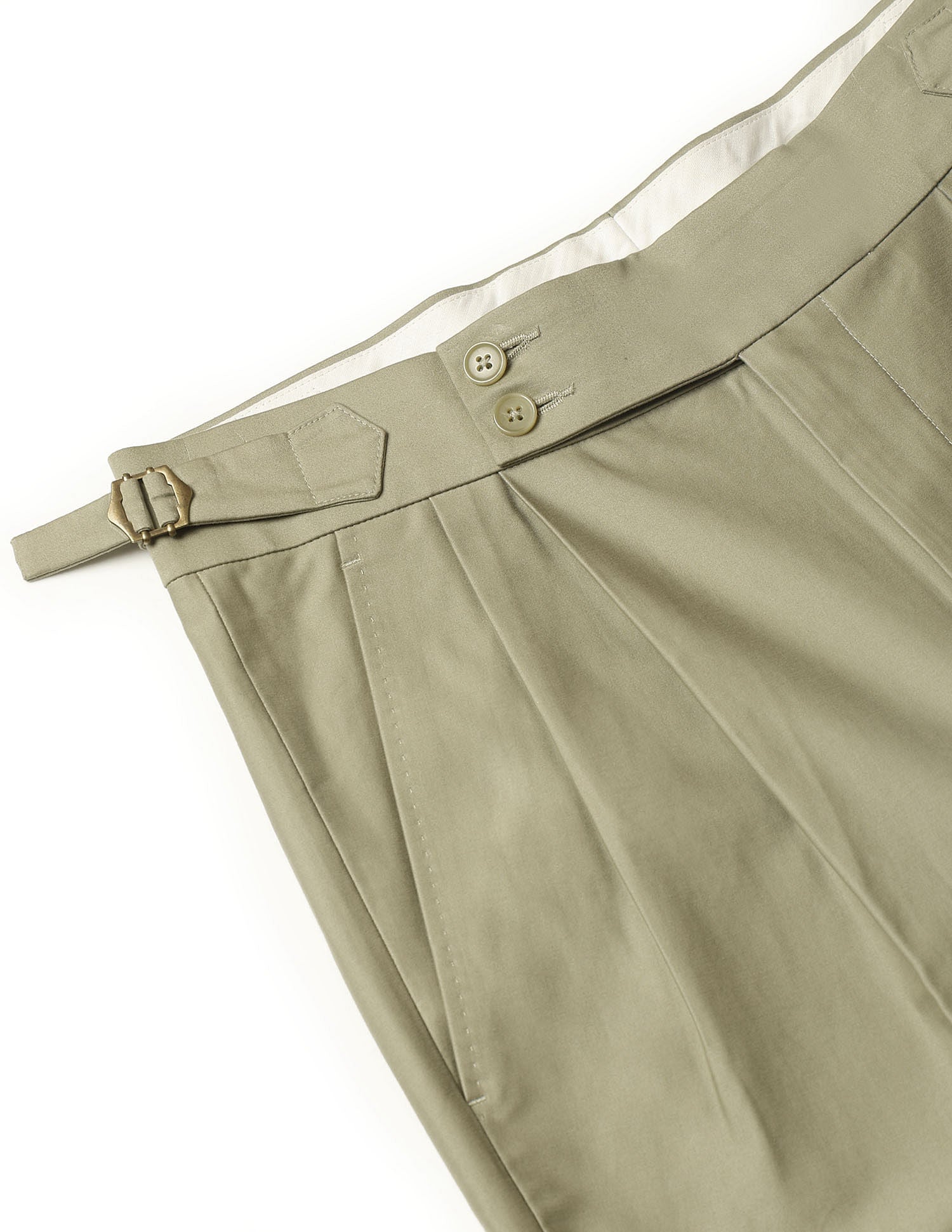 Pacho X Denver Slim Pleated Trousers Sage - U.S. POLO ASSN. | Large