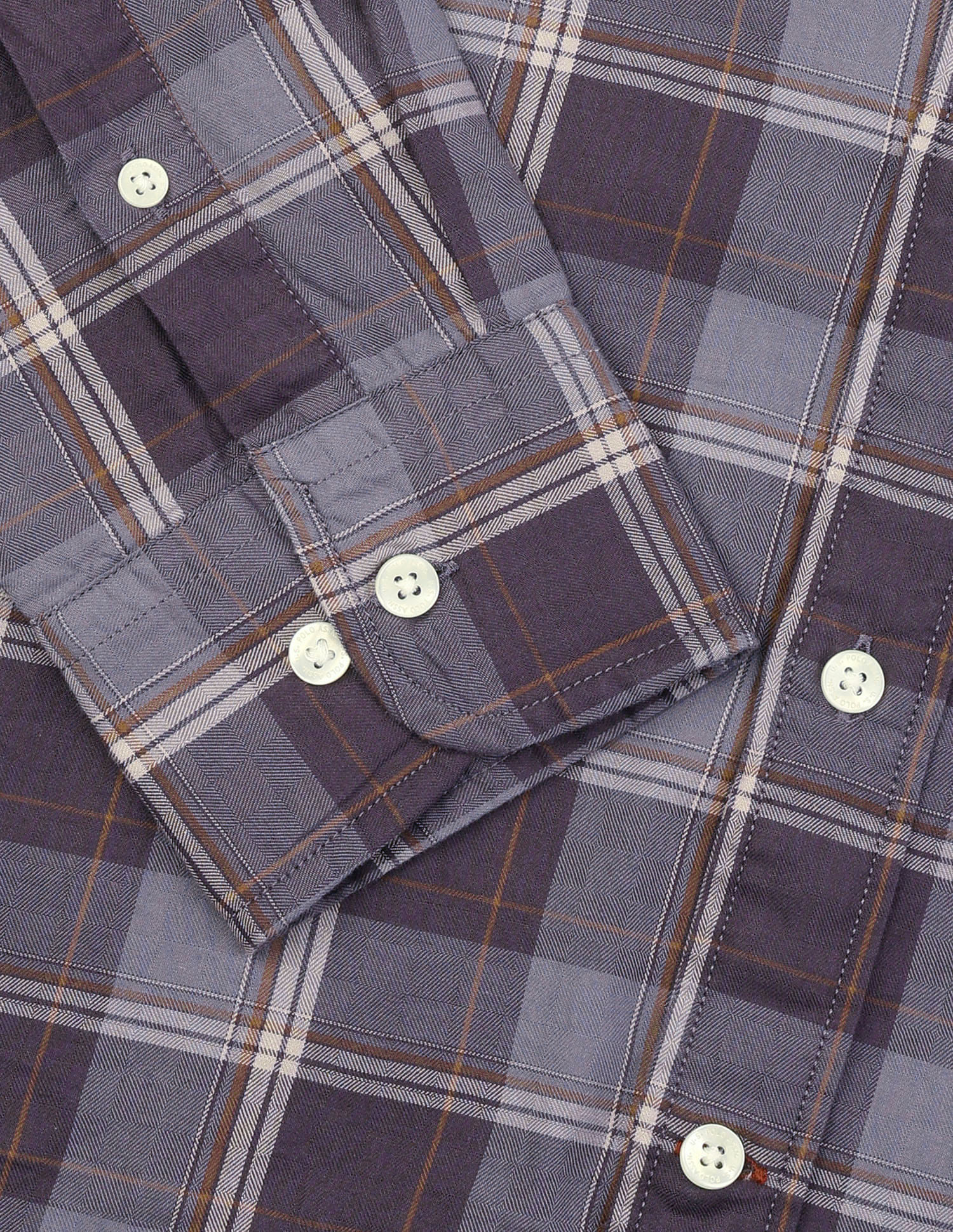 Twill Plaid Checked Shirt Purple - U.S. Polo Assn. India | Large