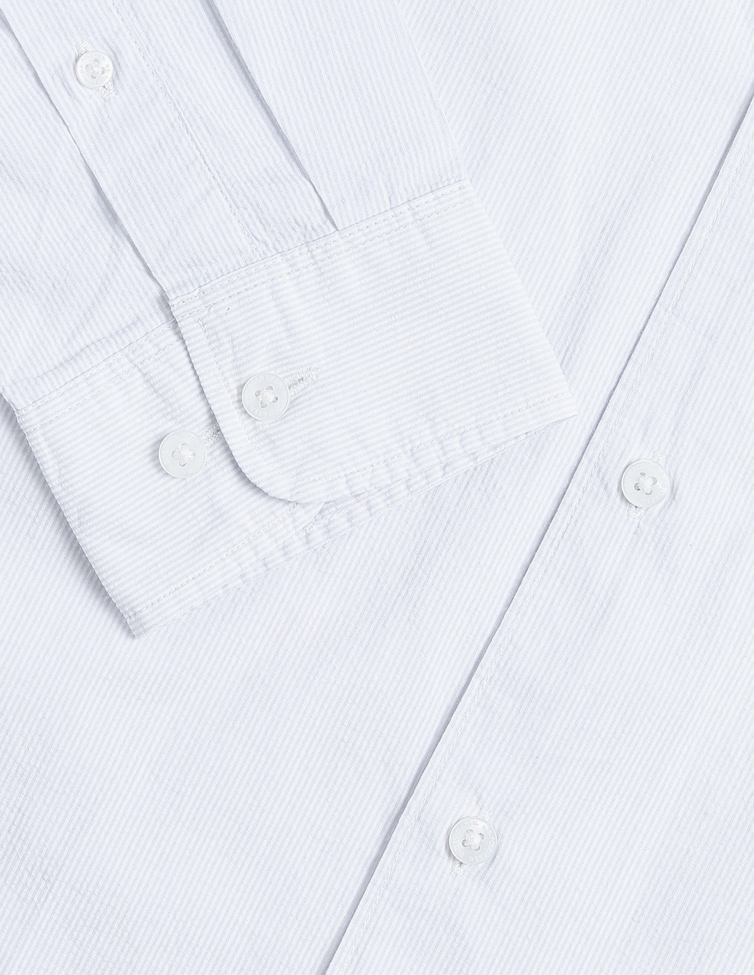 Pinstriped Seersucker Shirt Light Blue - U.S. Polo Assn. India | Large