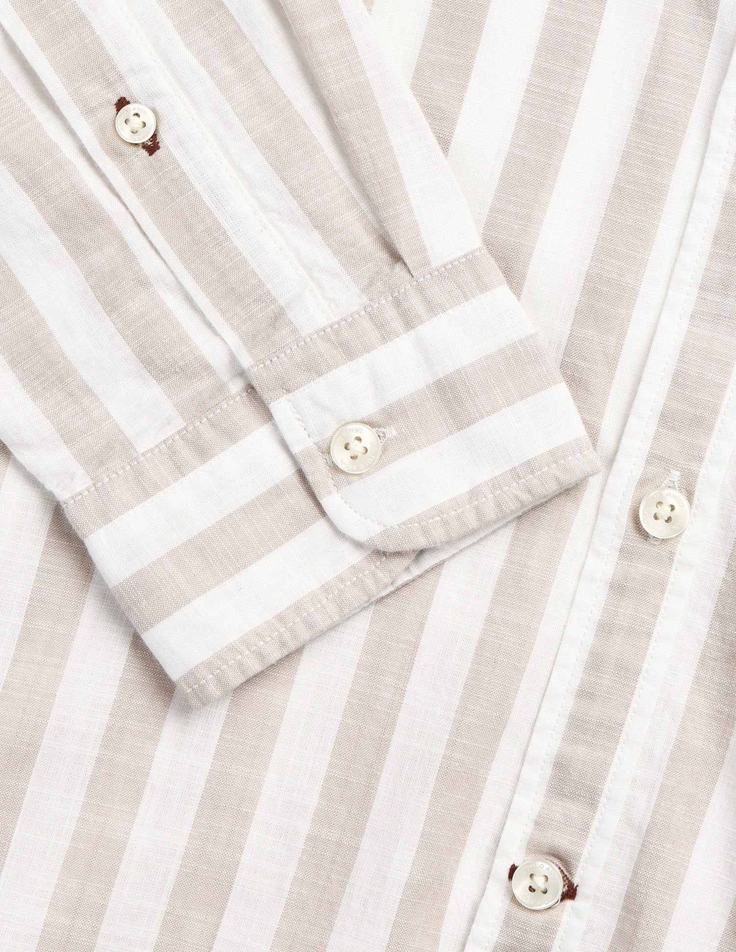 Vertical Striped Regular Fit Shirt Beige - U.S. Polo Assn. India | Large