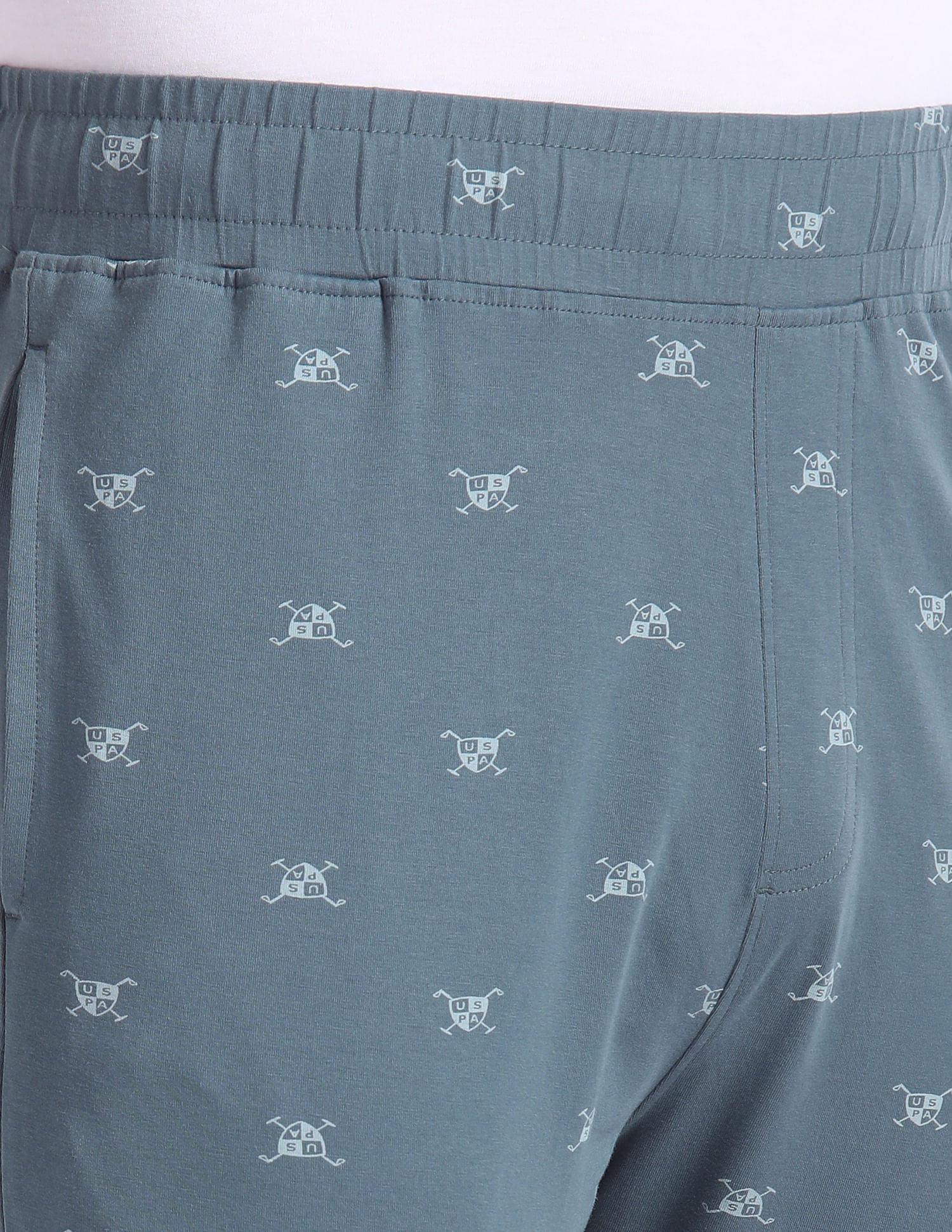 All Over Print OELP2 Lounge Track Pants - Pack Of 1 Light Blue - U.S. POLO ASSN. | Large