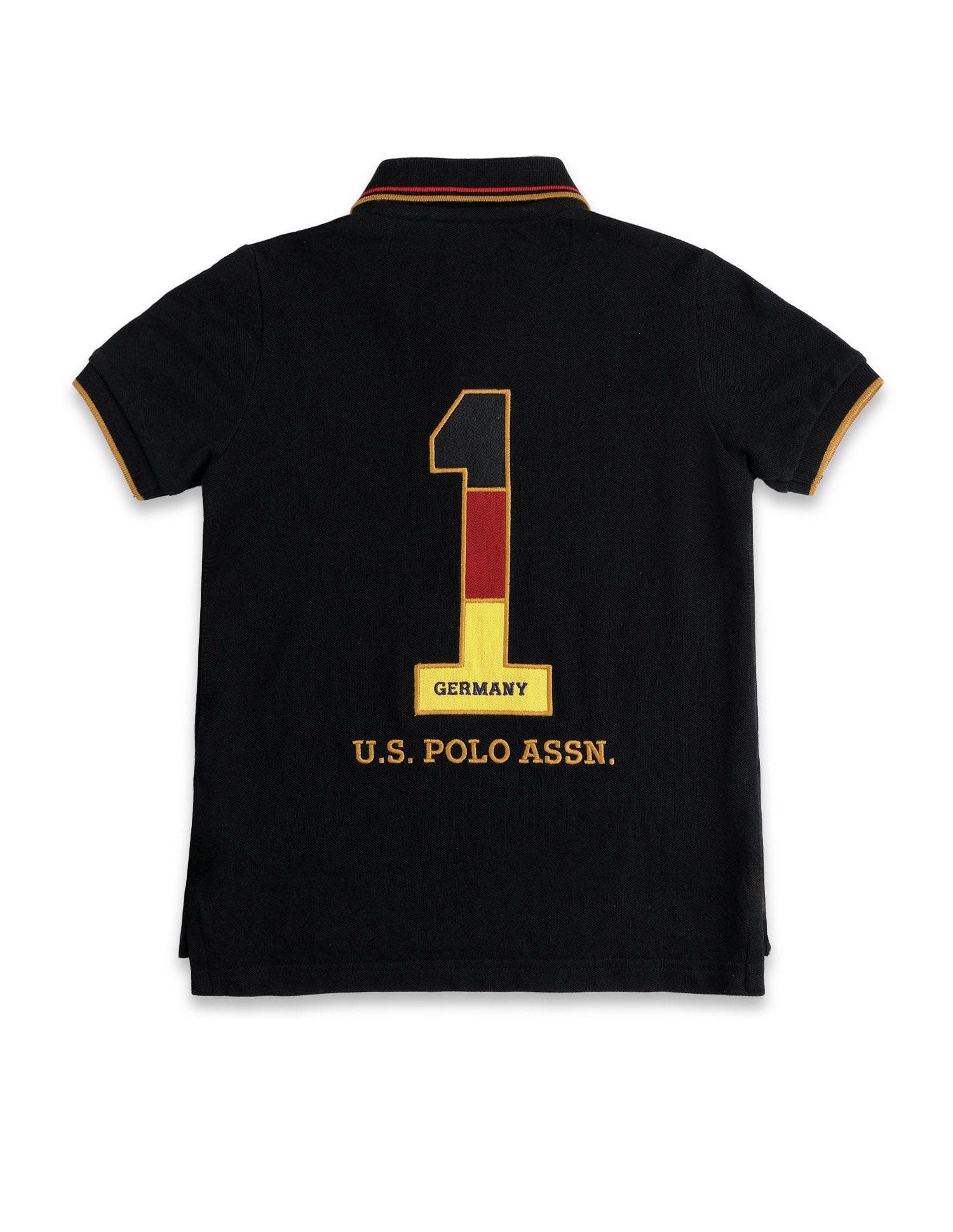 Boys Appliqued Regular Fit Polo Shirt Black - U.S. POLO ASSN. | Large