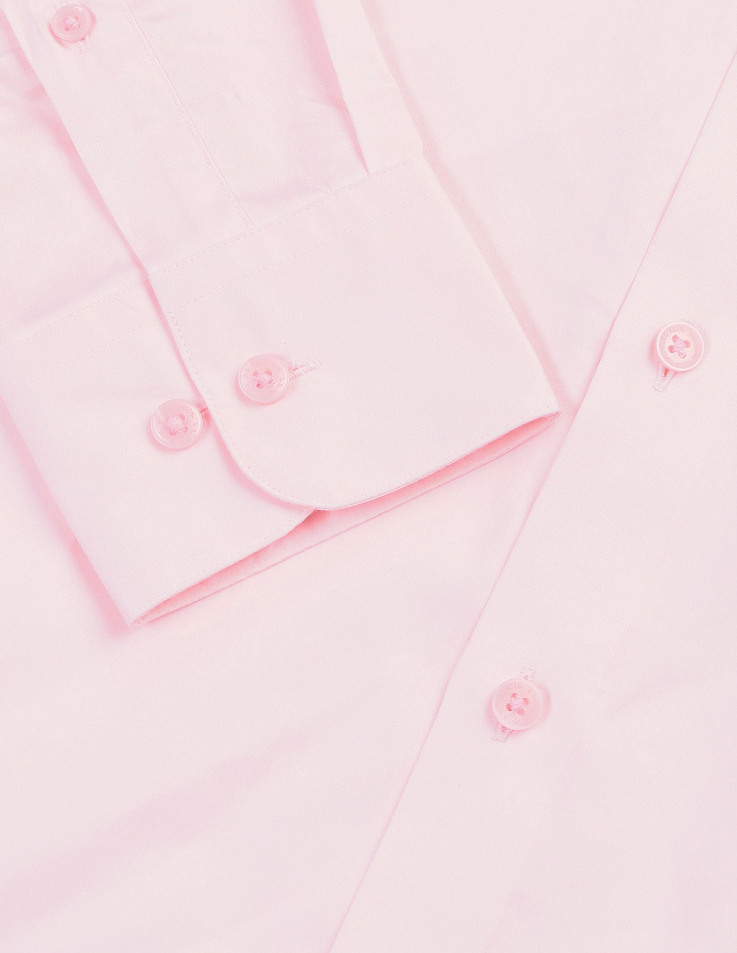 Tailored Fit Solid Shirt Light Pink - U.S. Polo Assn. India | Large