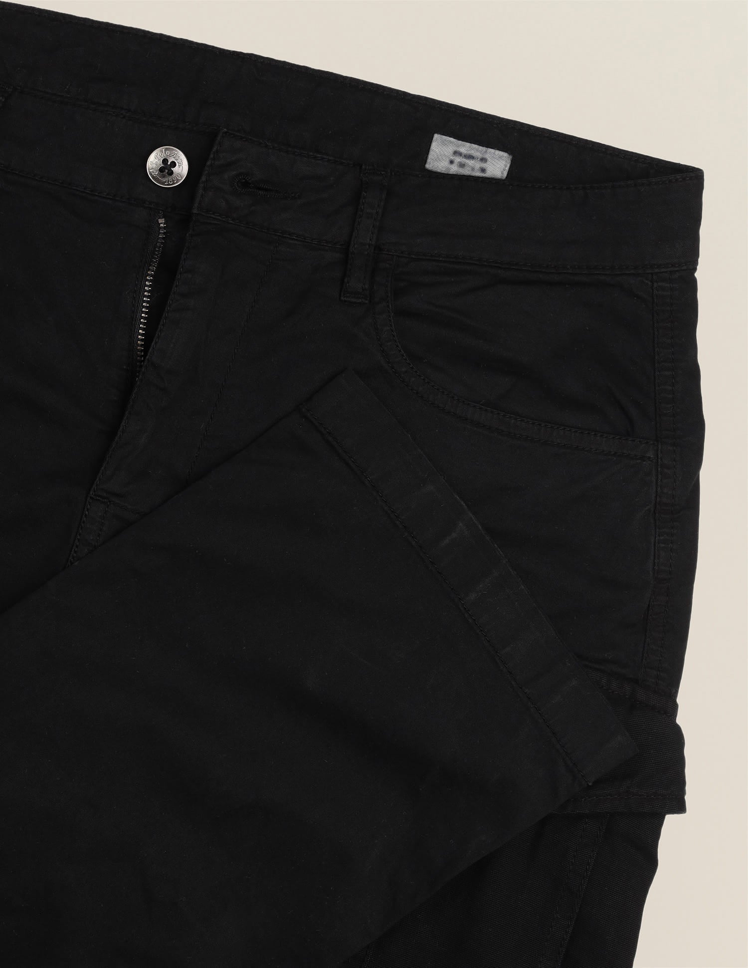 Harold Slim Straight Fit Twill Cargos Black - U.S. Polo Assn. India | Large