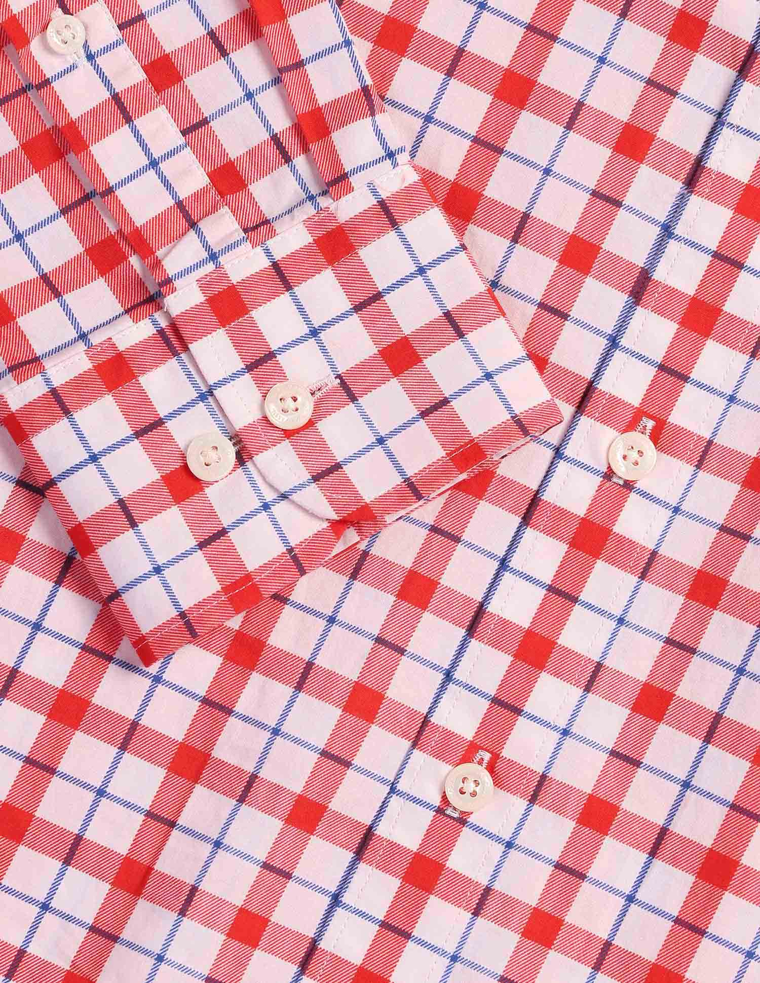 Twill Check Shirt Red - U.S. POLO ASSN. | Large
