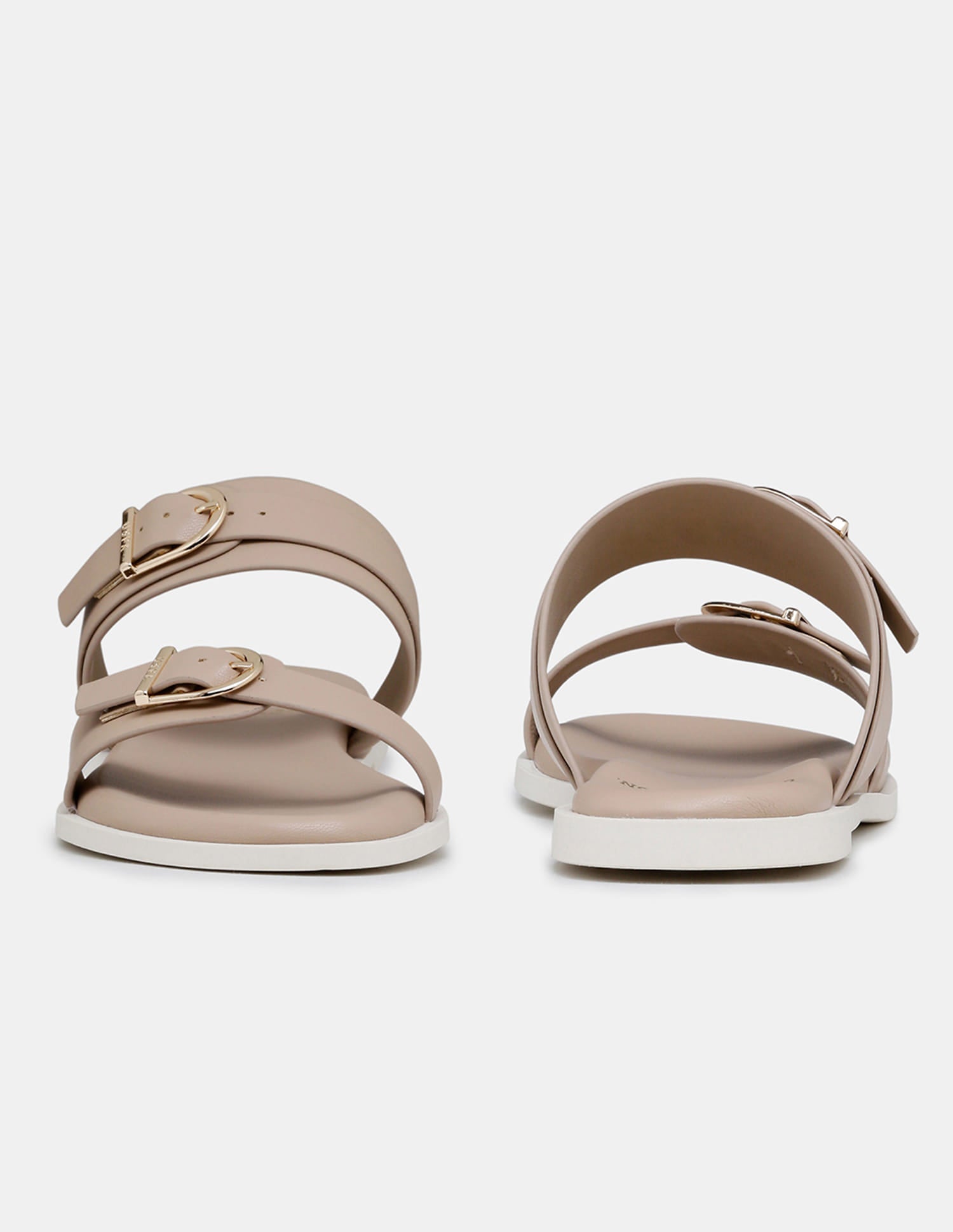 Women Jores Open Toe Buckle Sandals Nude - U.S. Polo Assn. India | Large