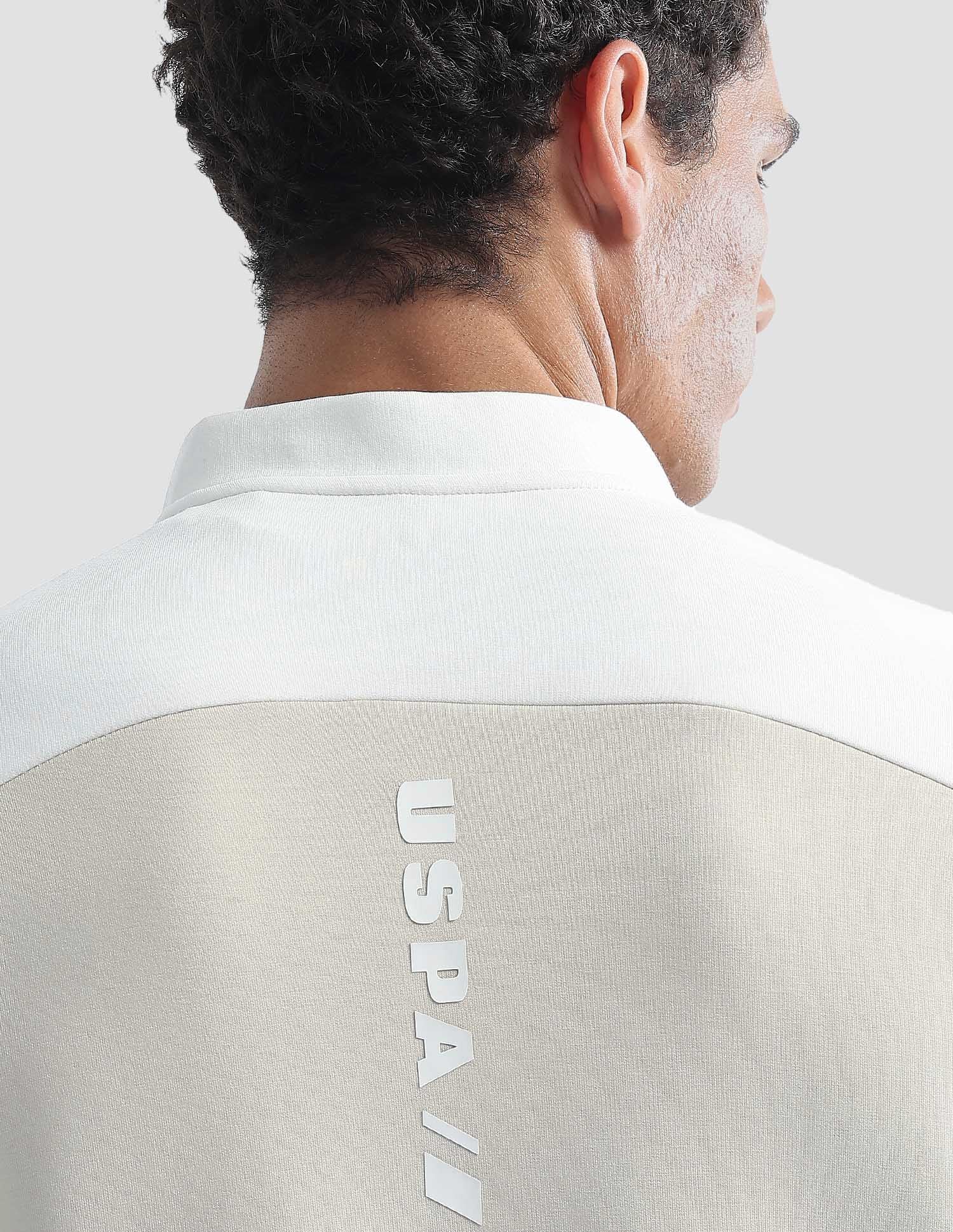 Regular Fit Zipper Active Sweatshirt Beige - U.S. Polo Assn. India | Large