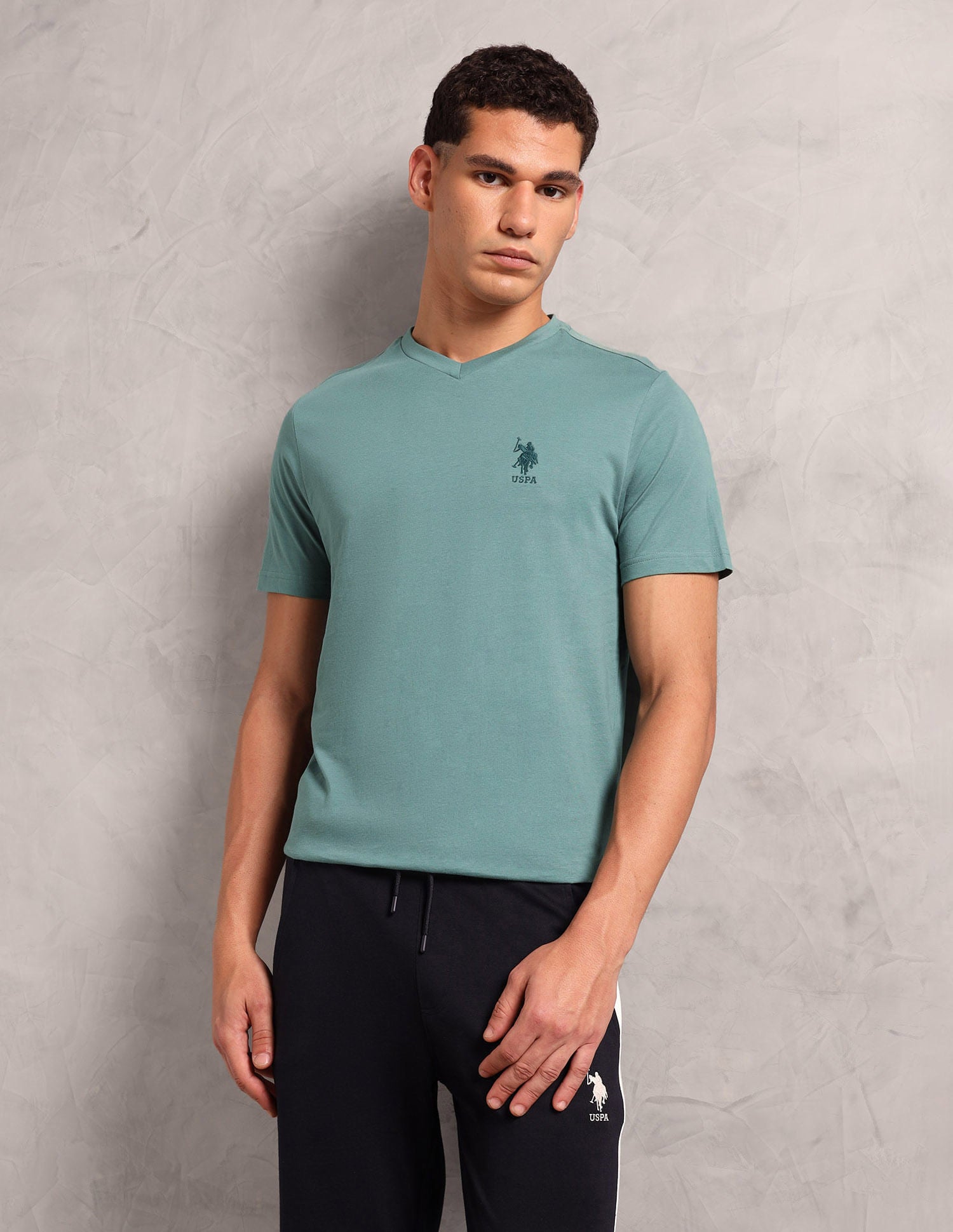 Breathable Comfort Fit I638 Lounge T-Shirt - Pack Of 1 Sage Green - U.S. POLO ASSN. | Large