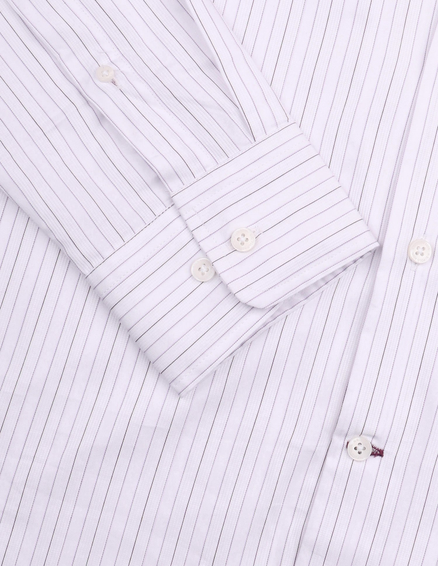 Vertical Striped Tailored Fit Shirt White - U.S. Polo Assn. India | Large