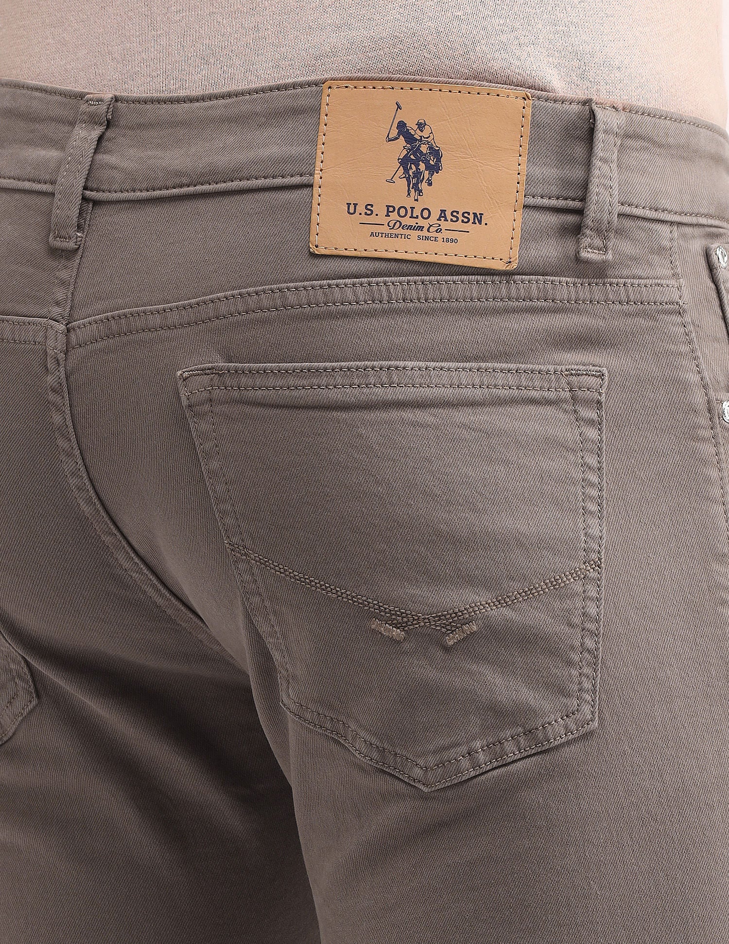 Brandon Slim tapered Fit Jeans Brown - U.S. POLO ASSN. | Large