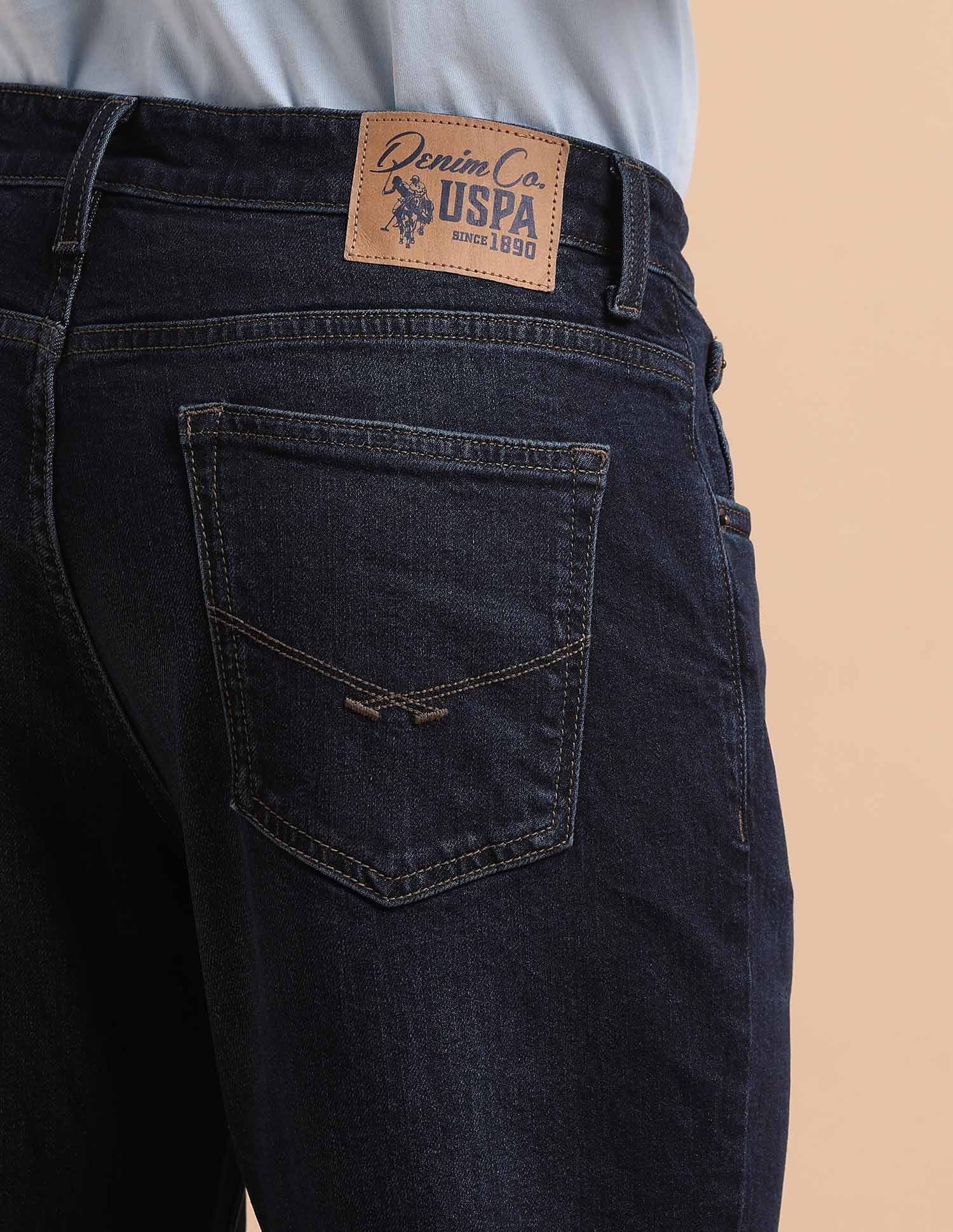 Shawn Relaxed Fit Blue Jeans Mid Blue - U.S. POLO ASSN. | Large