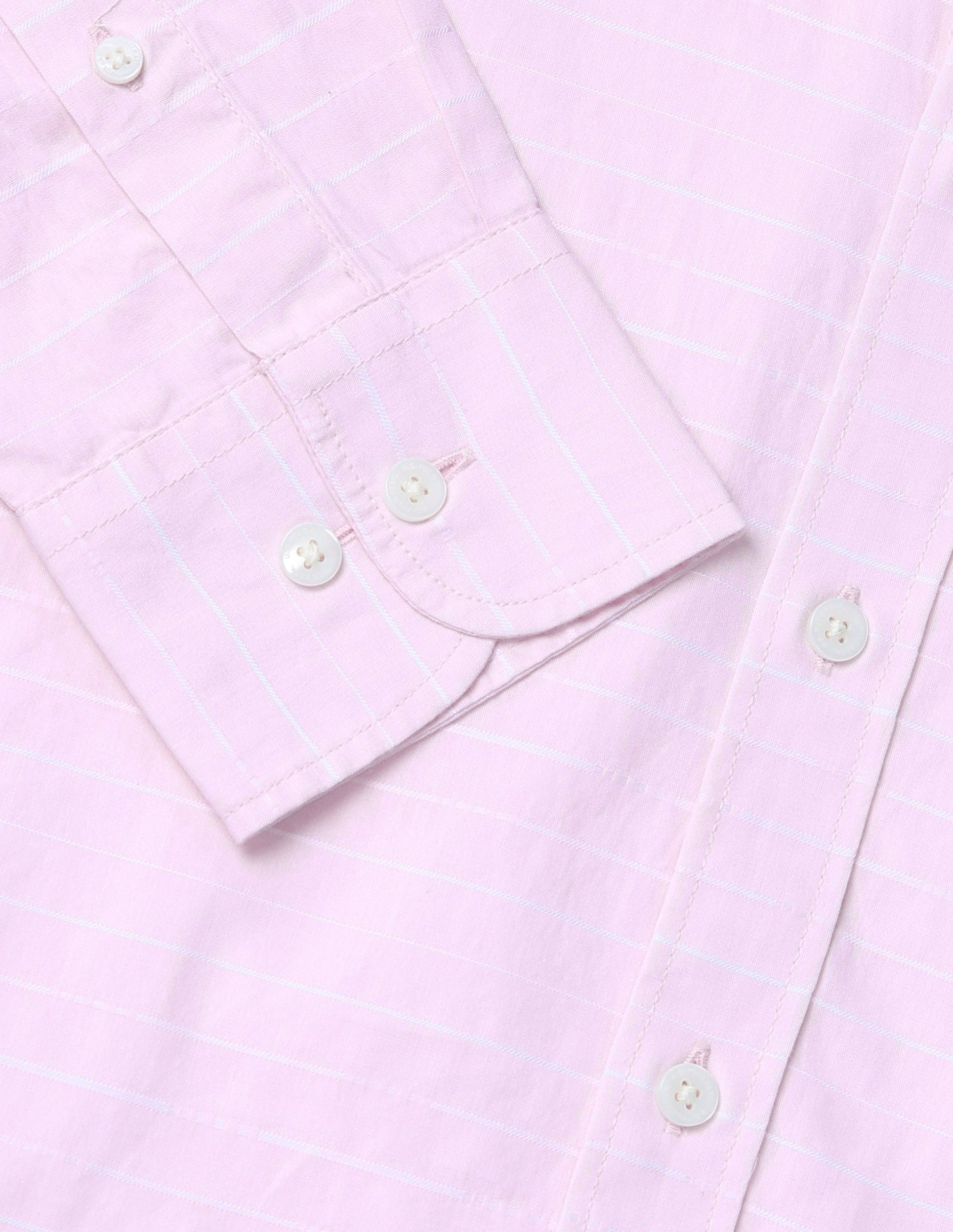 Horizontal Striped Tailored Fit Shirt Pink - U.S. POLO ASSN. | Large