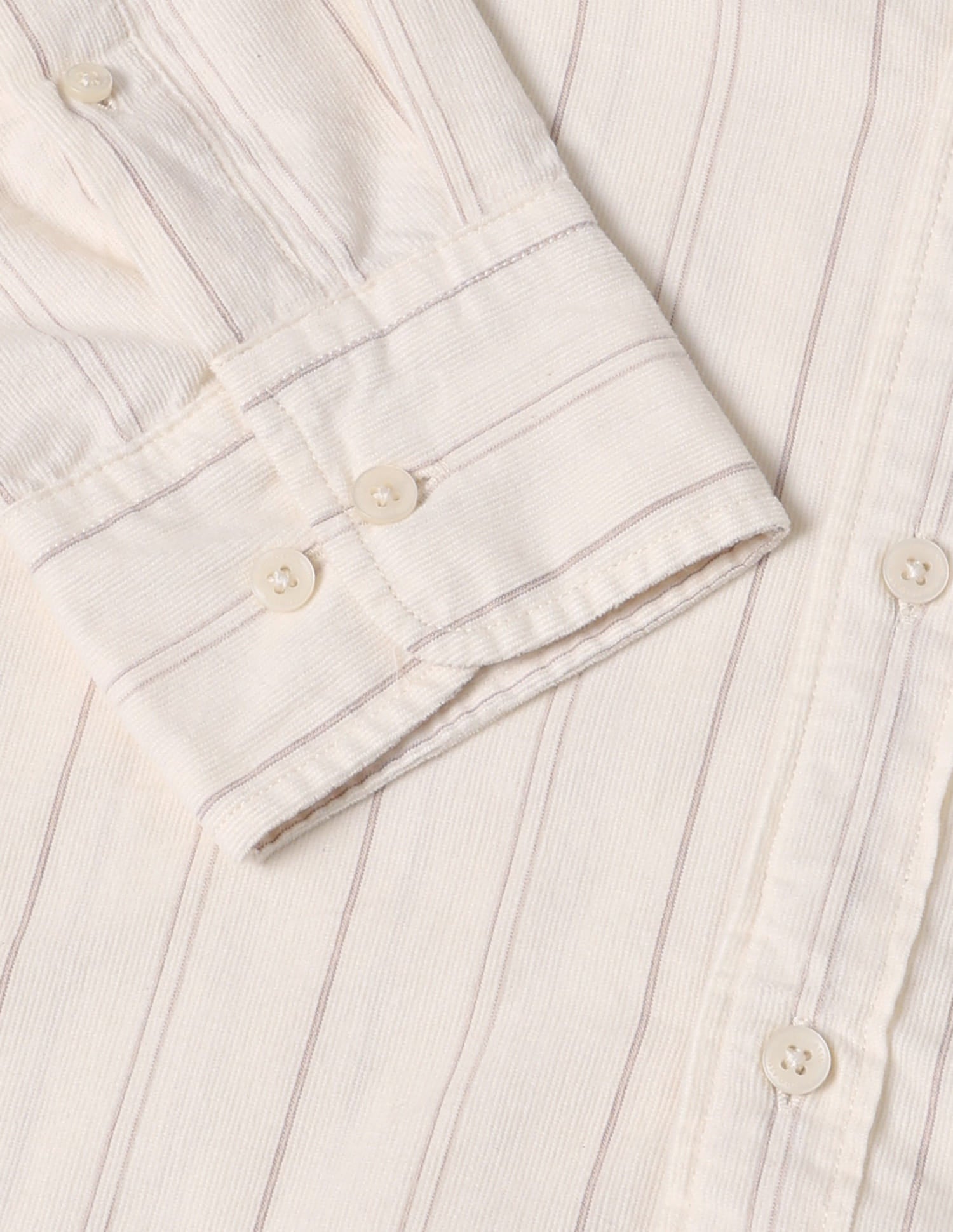 Tailored Fit Corduroy Shirt White - U.S. Polo Assn. India | Large