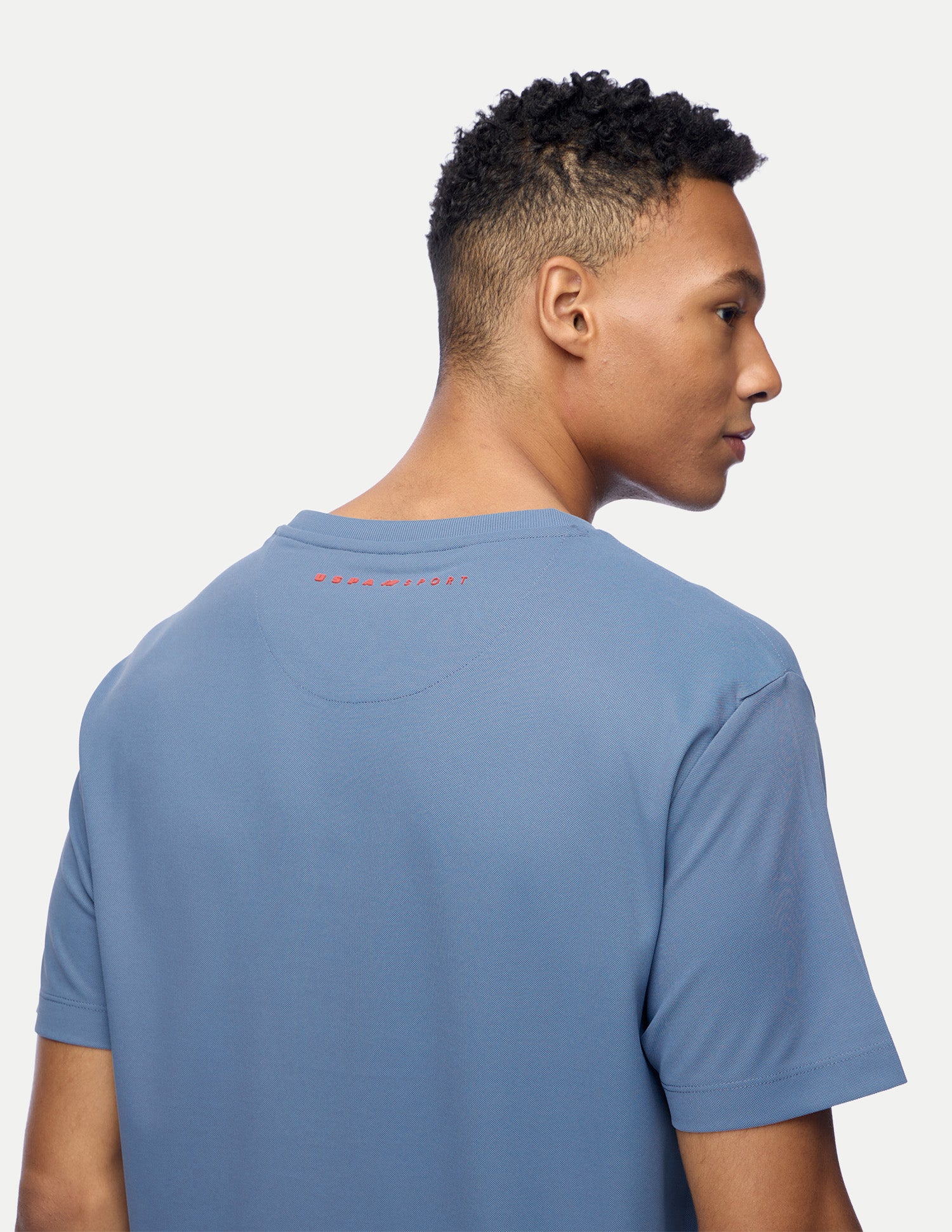 Solid Regular Fit Active T-Shirt Blue - U.S. Polo Assn. India | Large