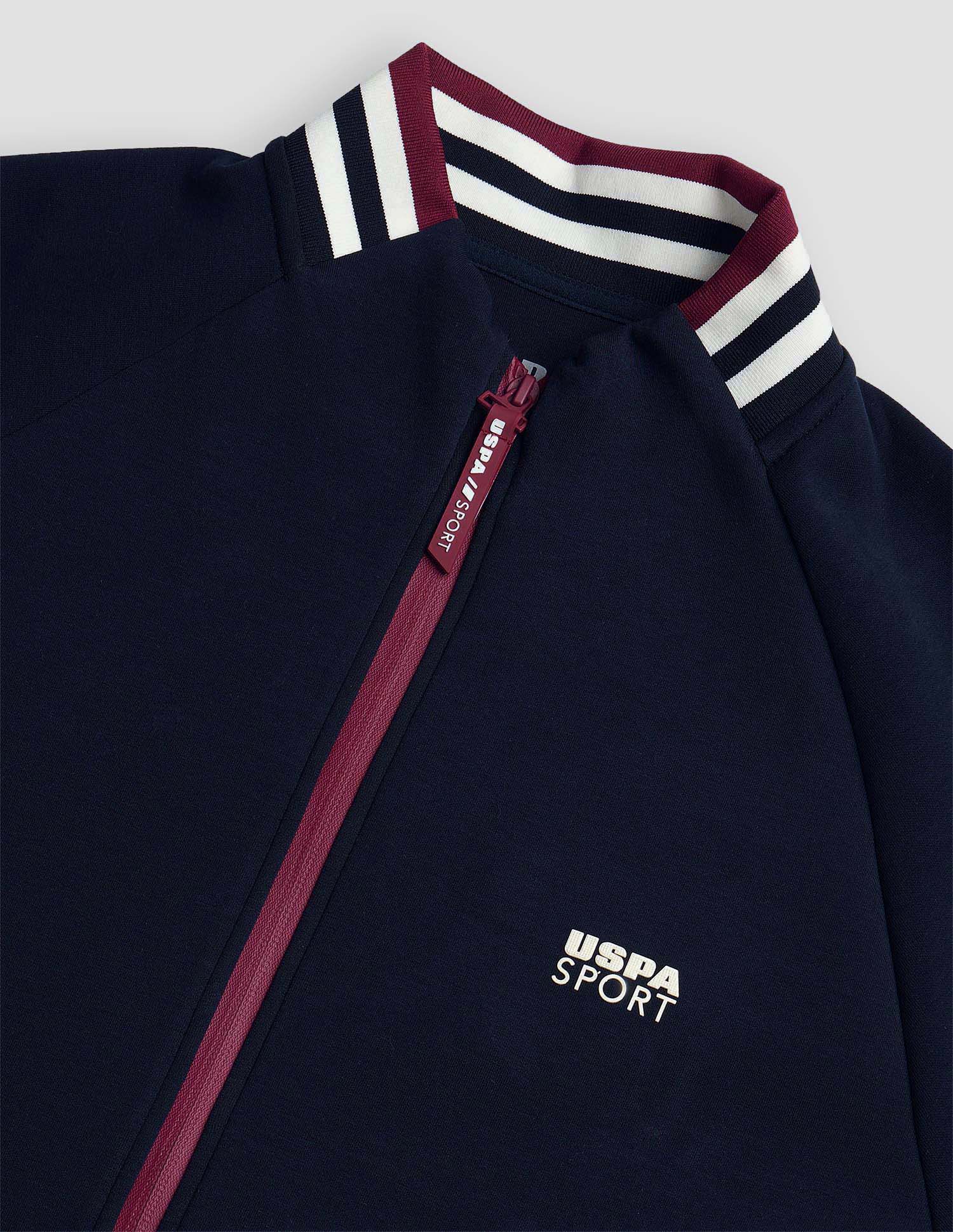 Regular Fit Solid Active Sweatshirt Navy - U.S. POLO ASSN. | Large