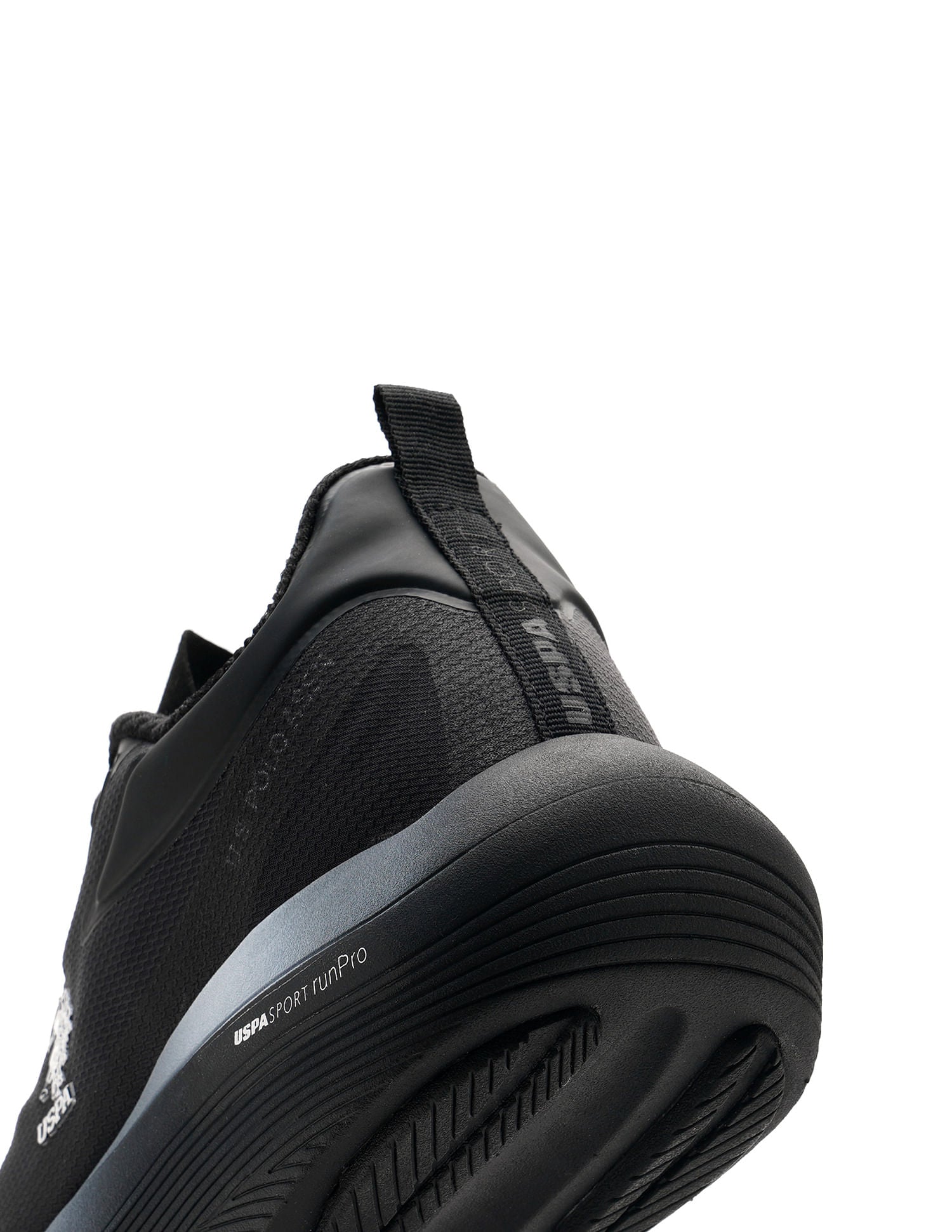 Men Frank Black Uspa Sport  Runpro Running Shoes Black - U.S. POLO ASSN. | Large