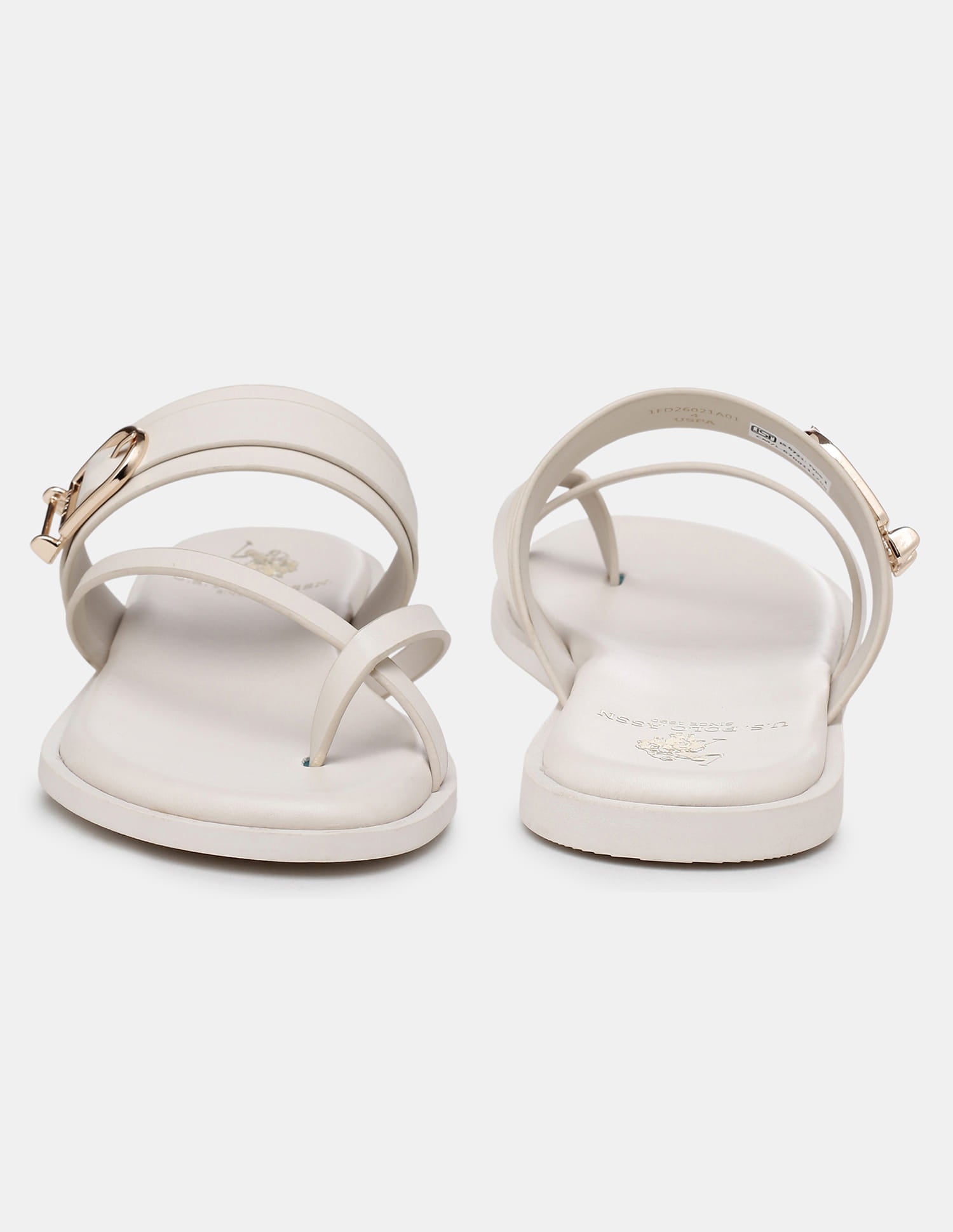 Women Relien One Toe Sandals Off White - U.S. Polo Assn. India | Large