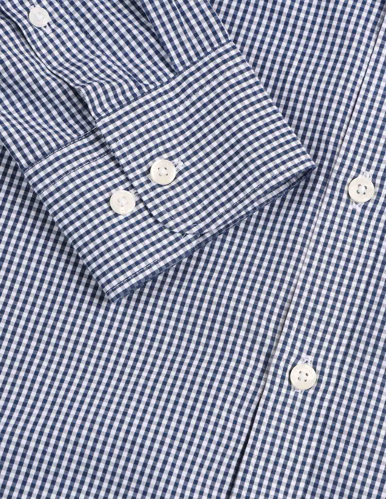 Pure Cotton Gingham Checked Shirt Navy - U.S. POLO ASSN. | Large