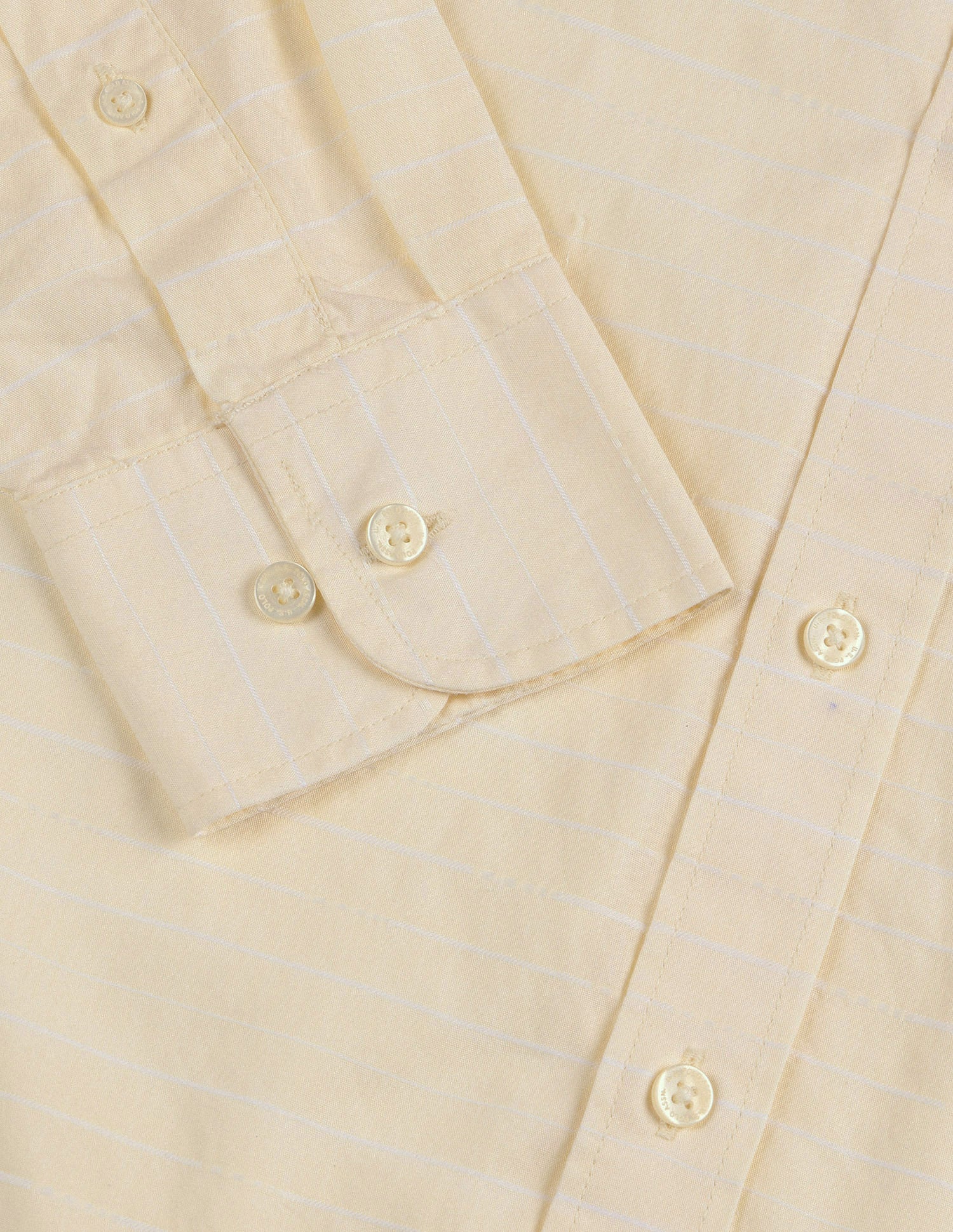 Pure Cotton Horizontal Striped Shirt Light Yellow - U.S. POLO ASSN. | Large