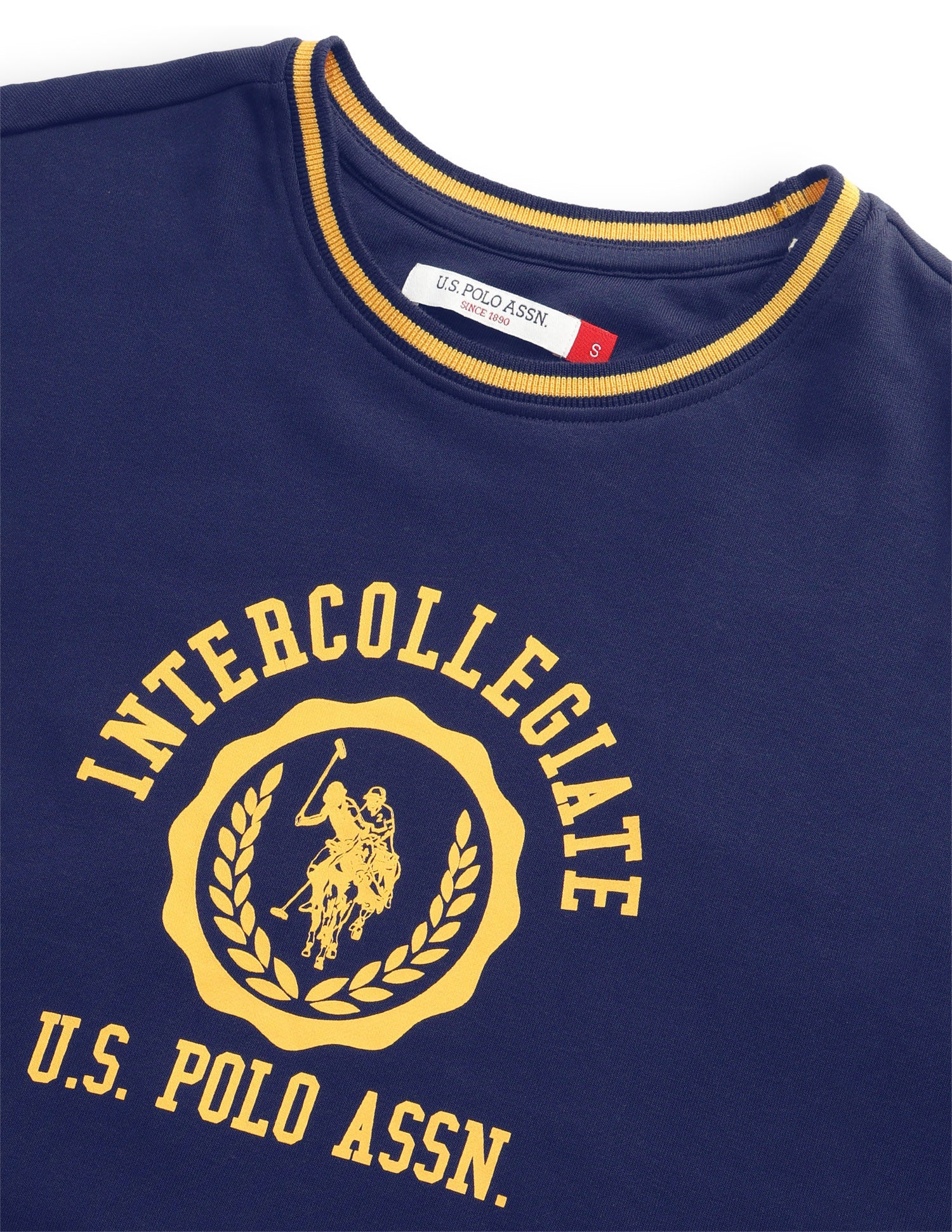 Colourblocked Relaxed Fit Sweatshirt Navy - U.S. Polo Assn. India | Large