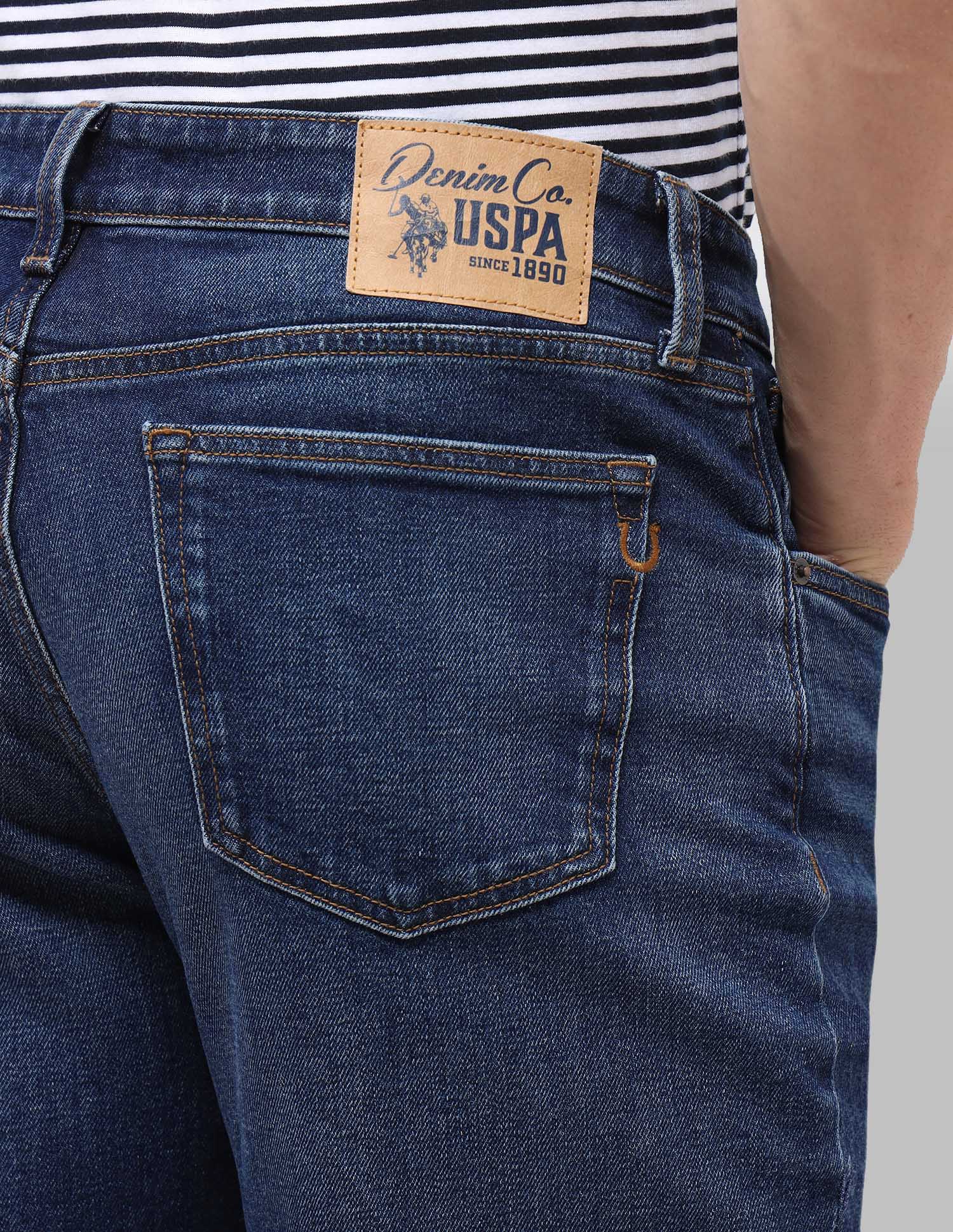 Shawn Relaxed Fit Blue Jeans Dark Blue - U.S. Polo Assn. India | Large