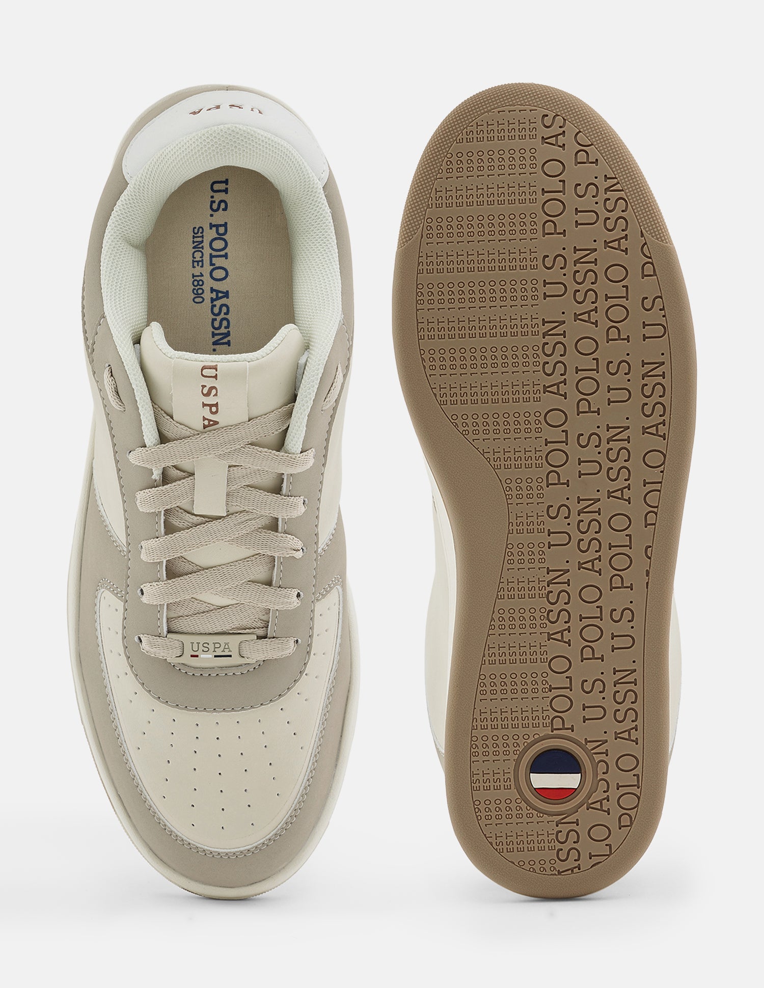 Colour Blocked Reino Sneakers Beige - U.S. Polo Assn. India | Large