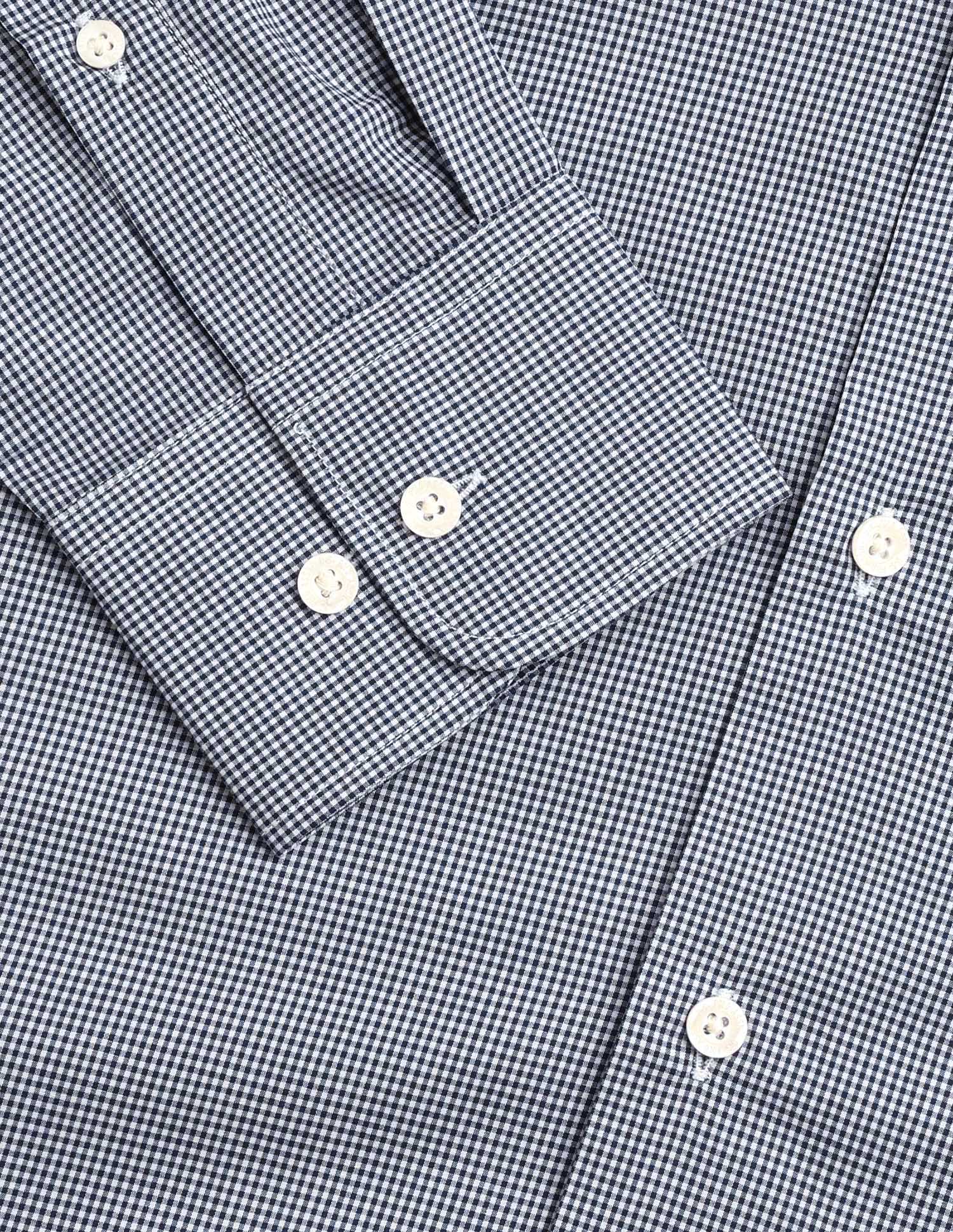 Poplin Micro Checked Shirt Navy - U.S. Polo Assn. India | Large