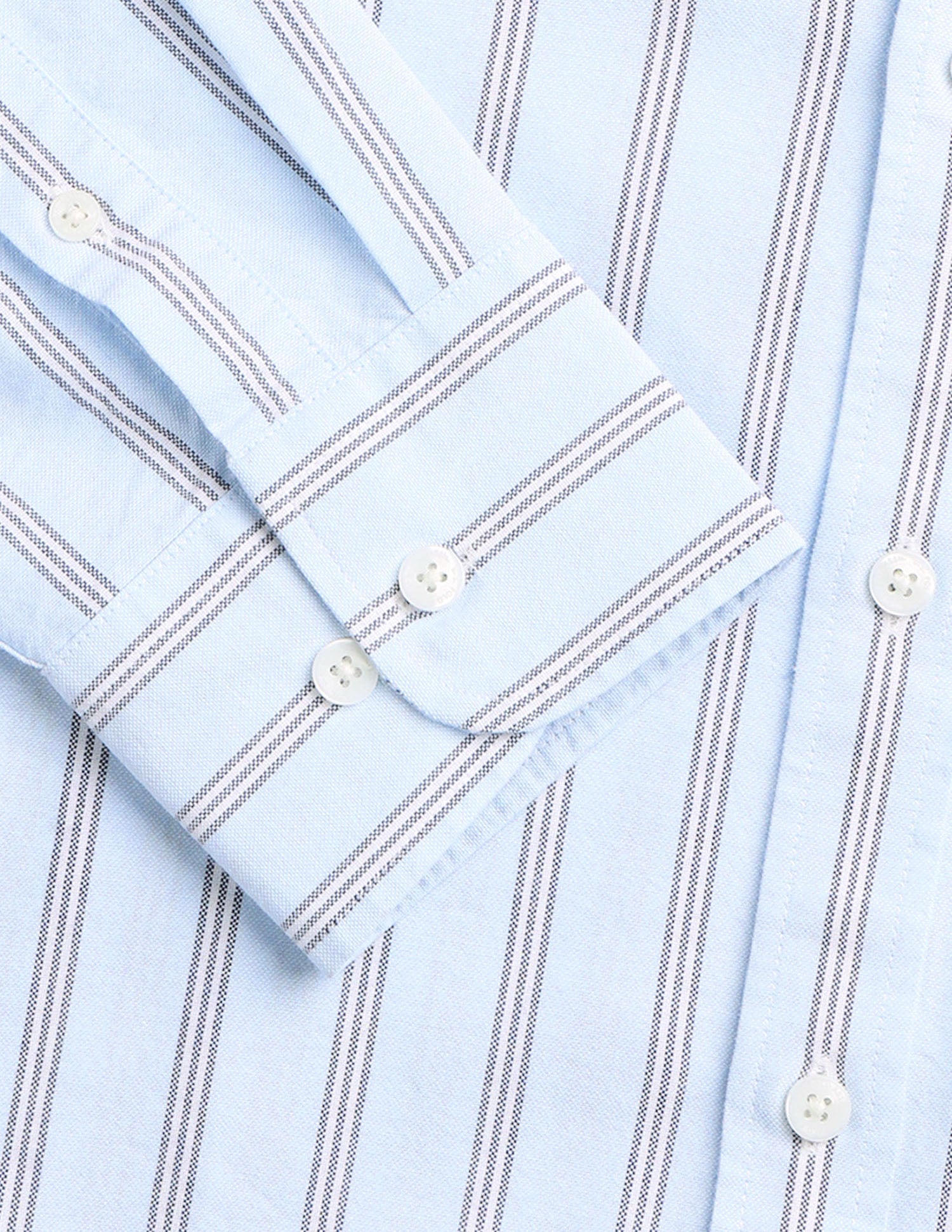 Vertical Striped Oxford Shirt Light Blue - U.S. Polo Assn. India | Large