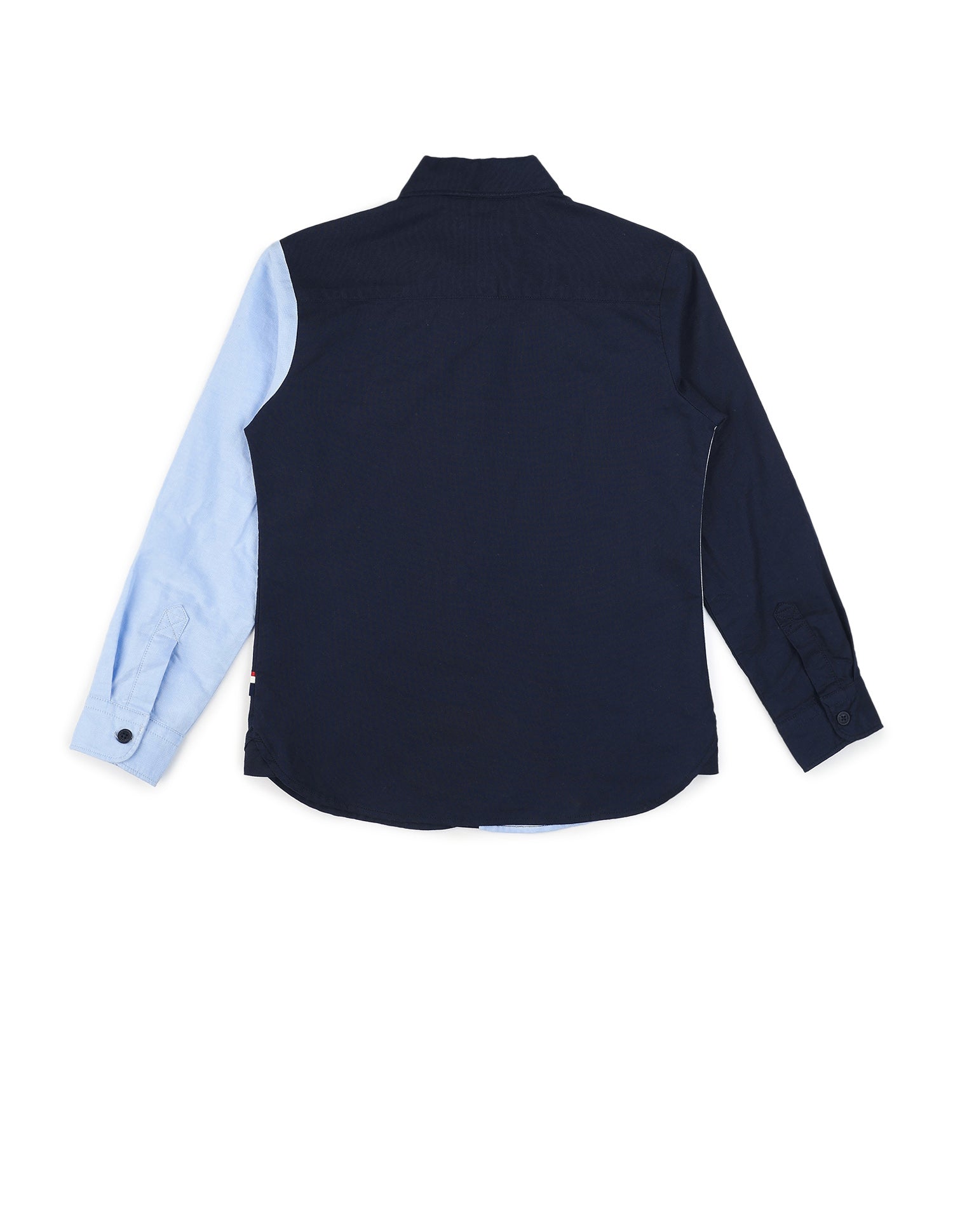 Boys Colorblocked Pure Cotton Shirt Navy - U.S. POLO ASSN. | Large
