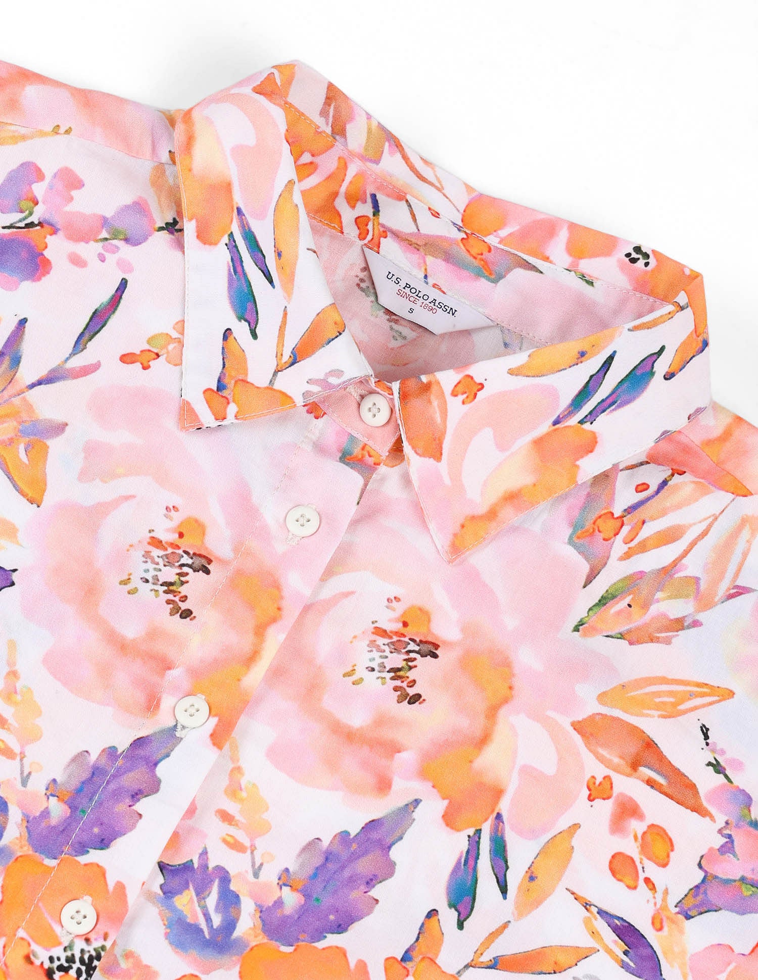 Relaxed Fit Floral Printed Shirt Multi-colour - U.S. POLO ASSN. | Large