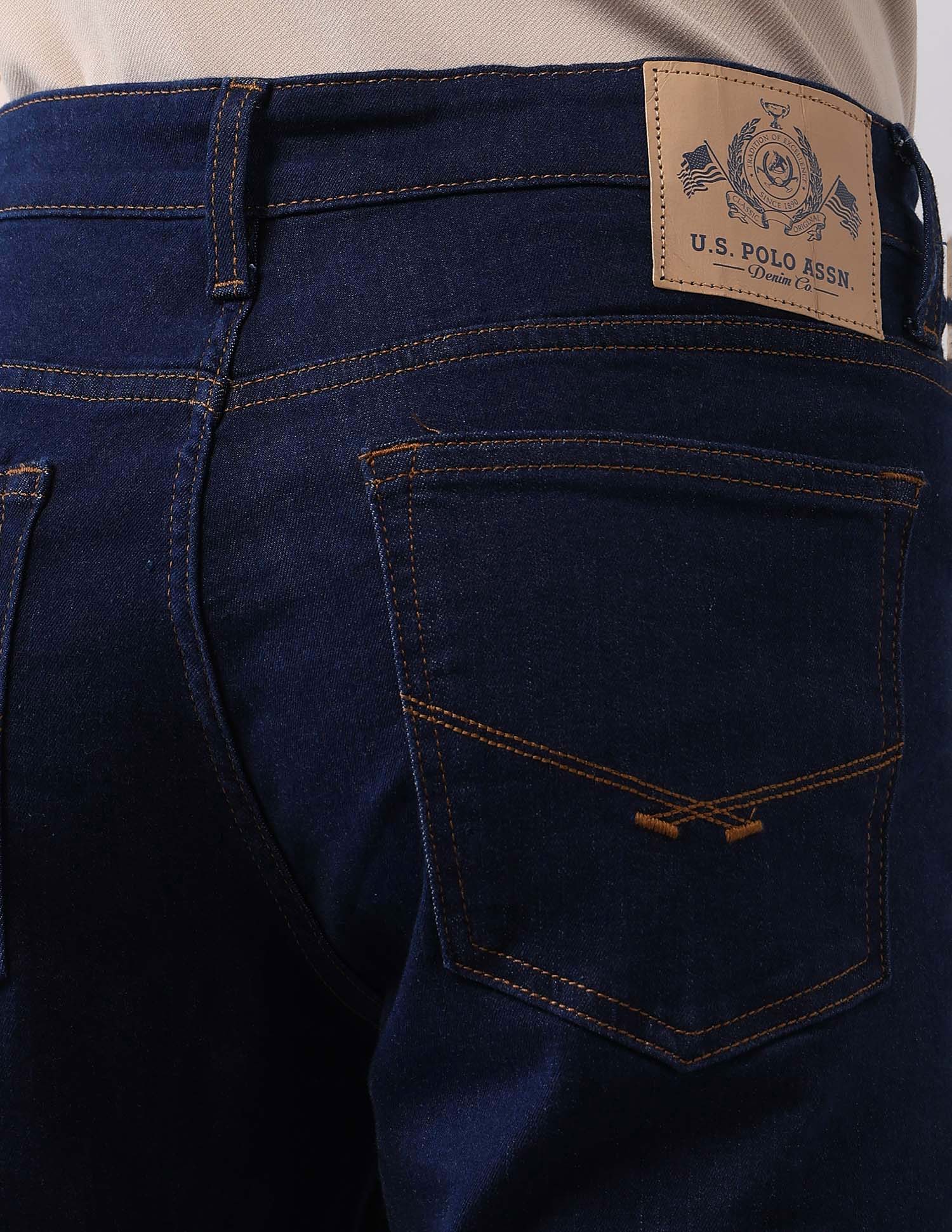 Regallo Skinny Fit Blue Jeans Blue - U.S. Polo Assn. India | Large