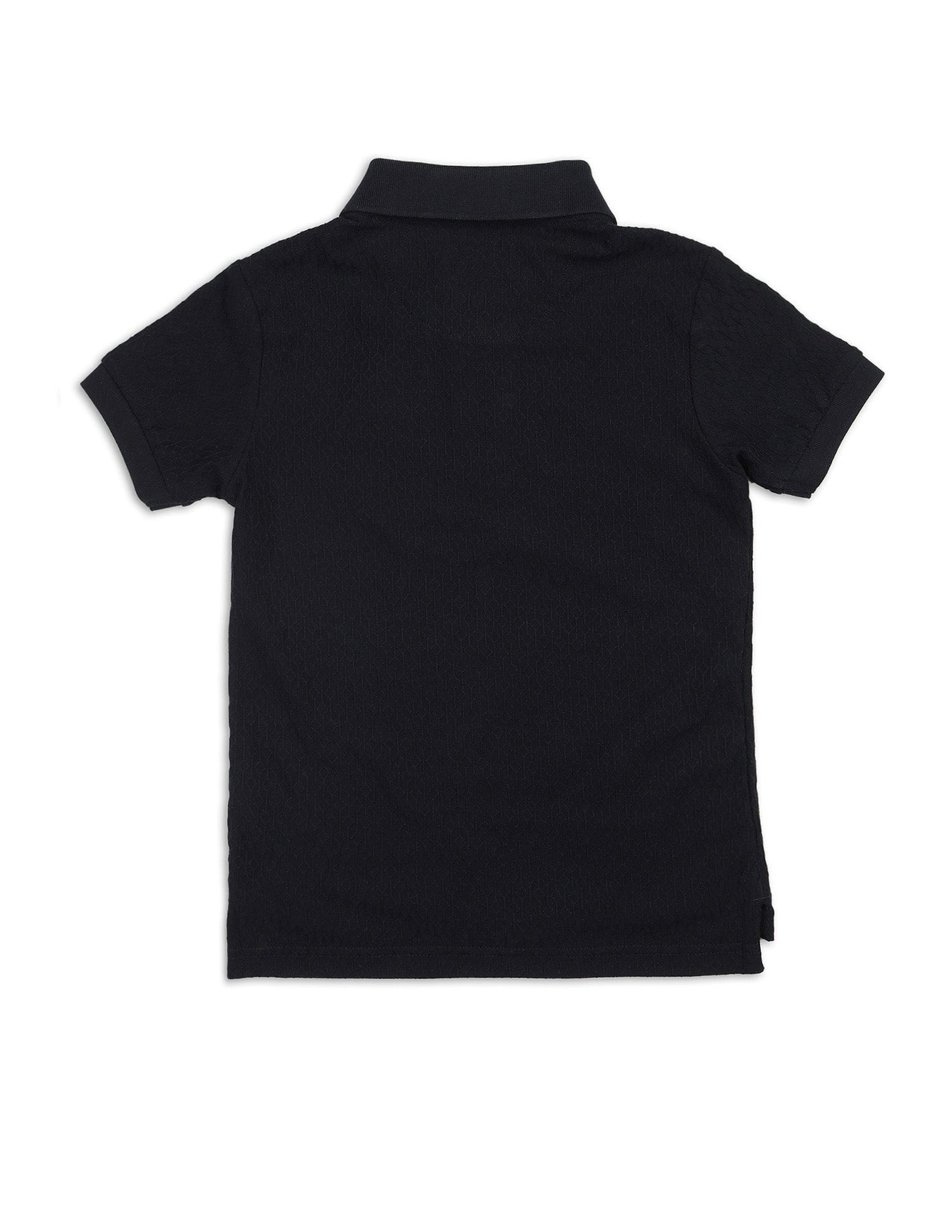 Boys Textured Regular Fit Polo Shirt Navy - U.S. POLO ASSN. | Large