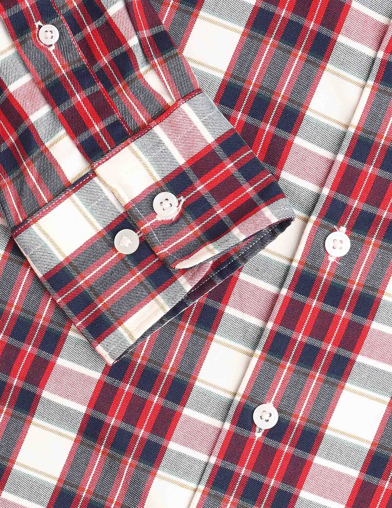Plaid Checked Tailored Fit Shirt Red - U.S. Polo Assn. India | Large