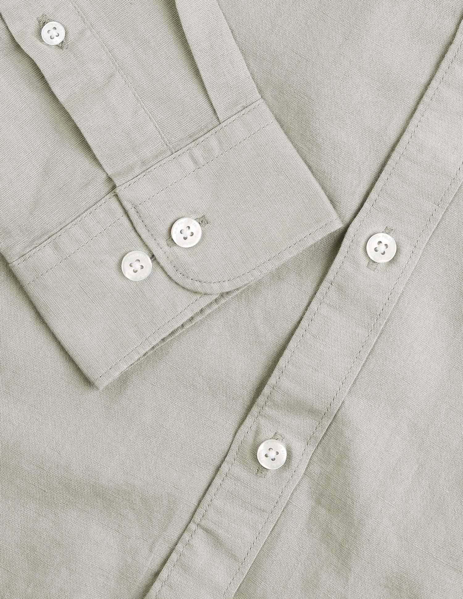 Tailored Fit Mandarin Shirt Light Green - U.S. Polo Assn. India | Large
