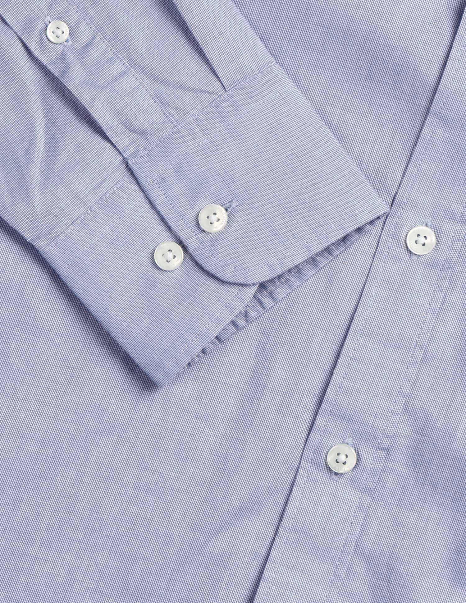 Textured Tailored Fit Shirt Light Blue - U.S. Polo Assn. India | Large
