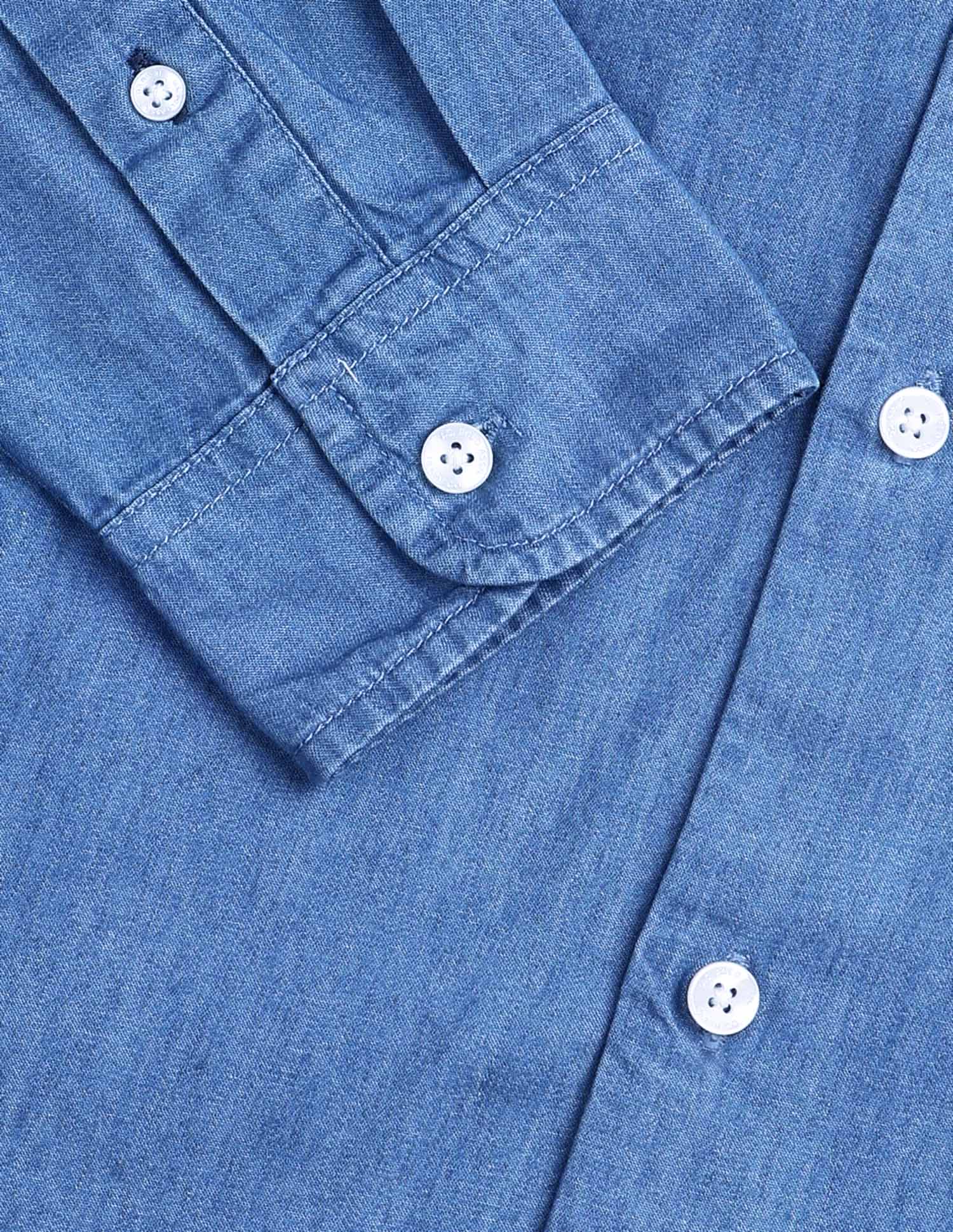 Twill Slim Fit Shirt Indigo - U.S. POLO ASSN. | Large