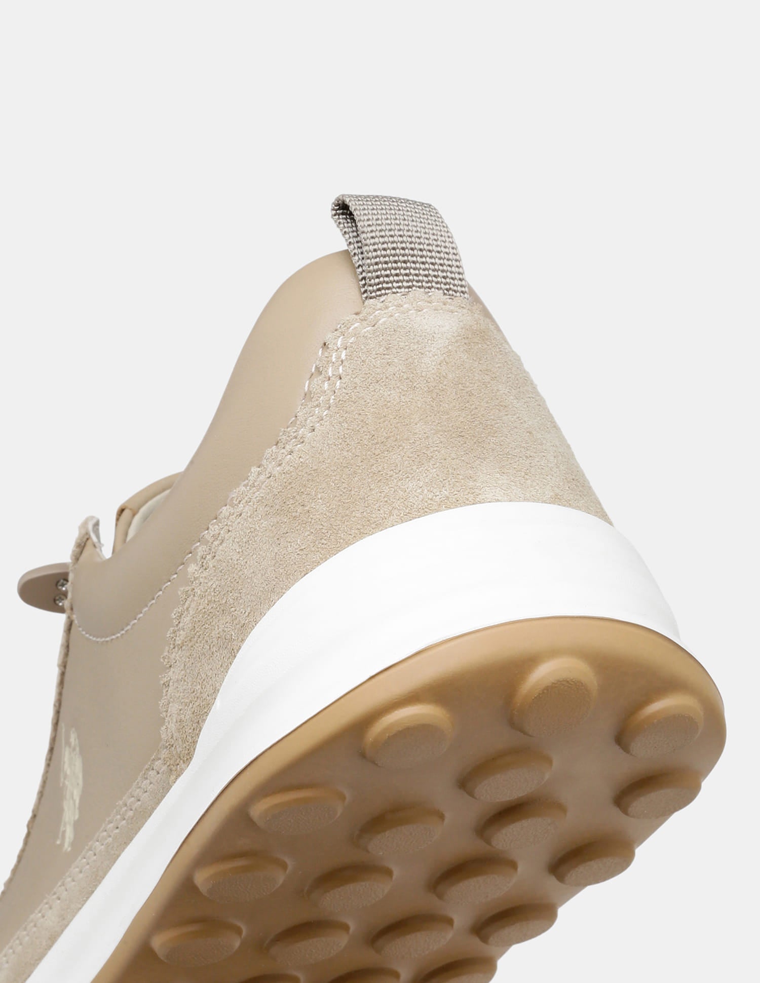 Round Toe Lace Ups Cedric Sneakers Beige - U.S. Polo Assn. India | Large