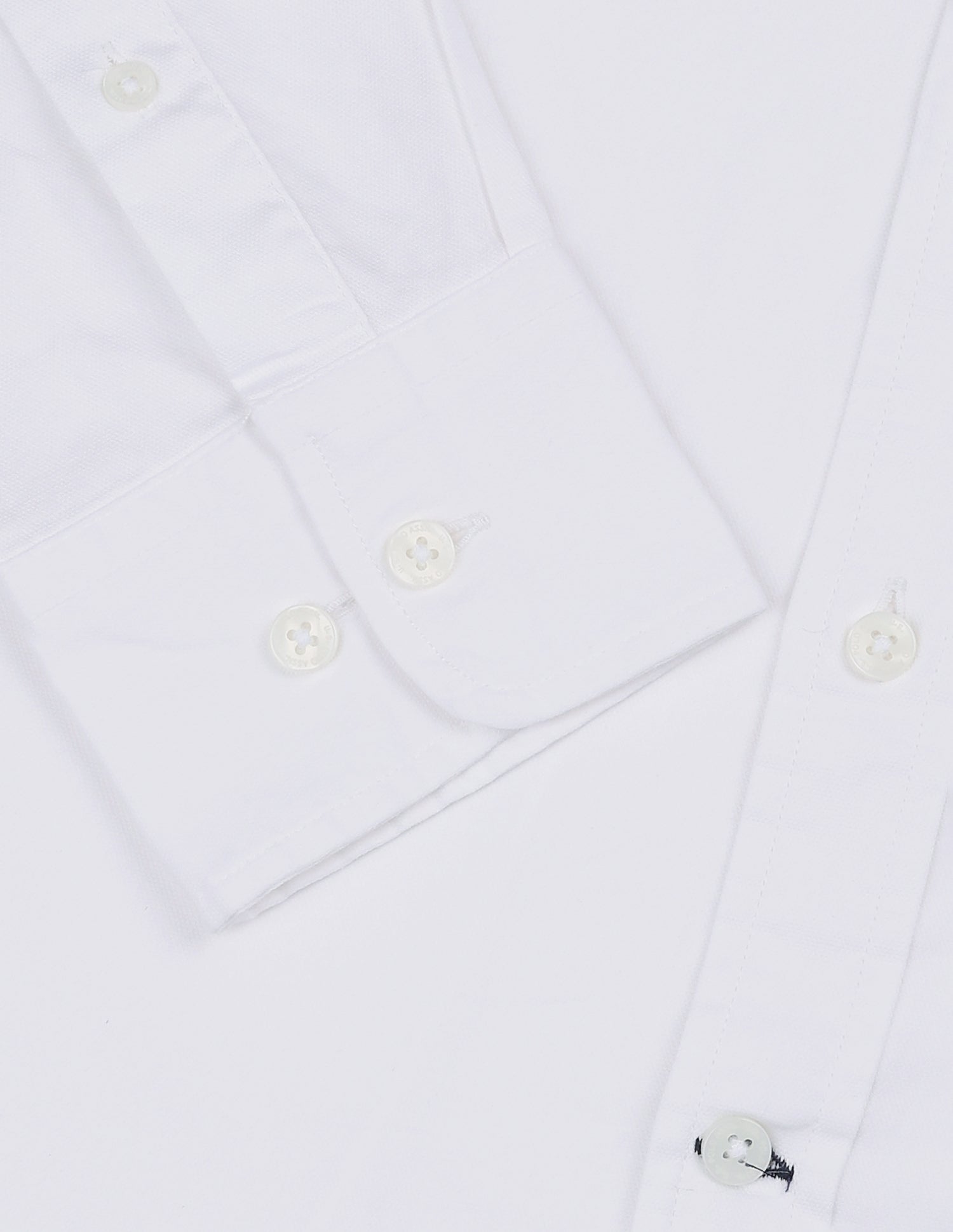 Dobby Tailored Fit Shirt White - U.S. Polo Assn. India | Large